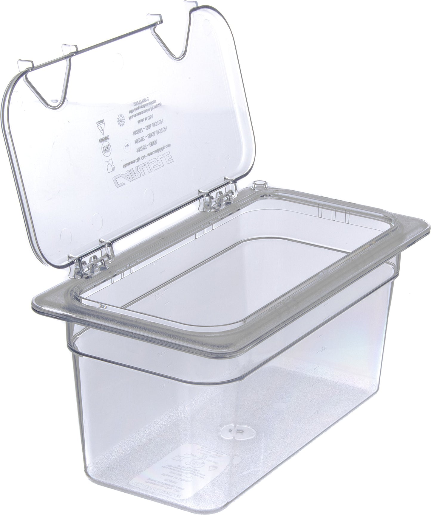 Carlisle FoodService Products Storplus Food Storage Container Food Pan, Chafing Pan for Catering, Buffets, Restaurants, Polycarbonate (Pc), 1/3 Size 6 Inches Deep, Clear, (Pack of 6)