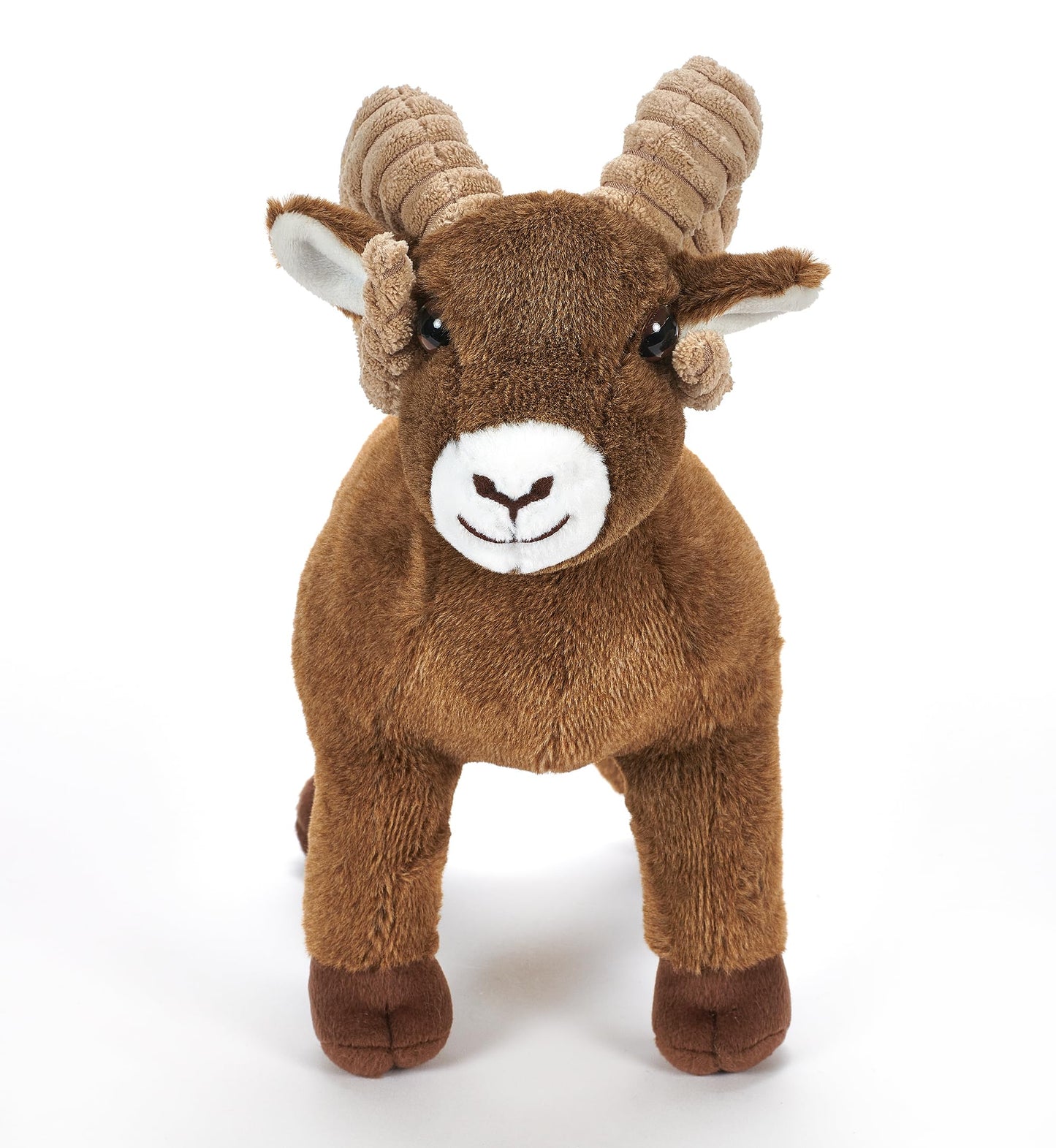 The Petting Zoo Big Horn Sheep Stuffed Animal Plushie, Gifts for Kids, Wild Onez Zoo Animals, Sheep Plush Toy, 12 inches