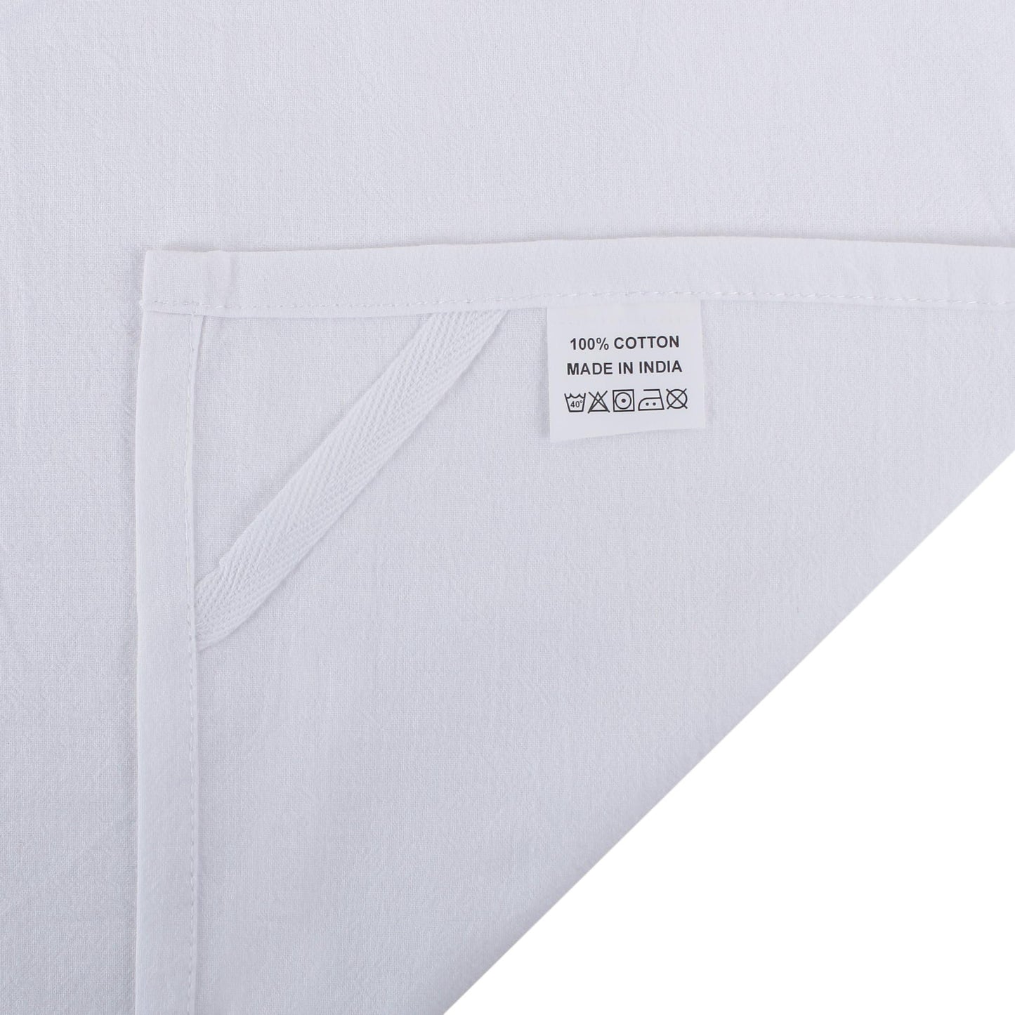 DG Collections 100% Cotton Flour Sack Towels – 50 Pack, 27x27 Inches, White, Lint-Free, Pre-Washed, Hemmed Edges – Reusable Kitchen Towels for Cleaning, Embroidery, Printing & Crafts - White