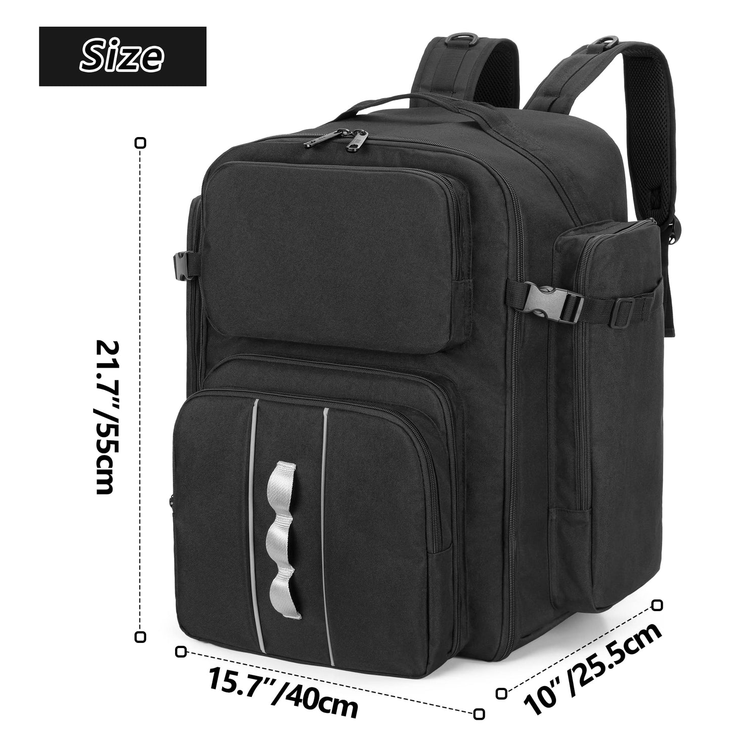 GOBUROS RC Backpack for 1/10 Car, RC Storage Bag with Multi Pockets for Tools and Other Accessories, Easy Carrying with Adjustable Shoulder Strap (Patent Design)