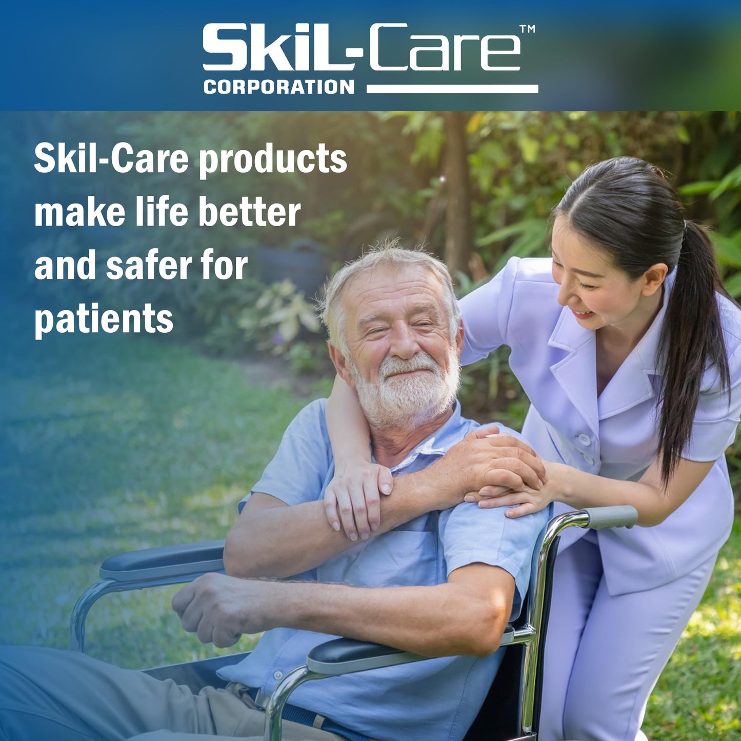 Skil-Care Heels-Off with Gel Insert, 16”L x 26”W x 7”H - Additional Comfort for Wheelchair or Geri-Chair Patients, Wheelchair Cushions and Accessories, 503167