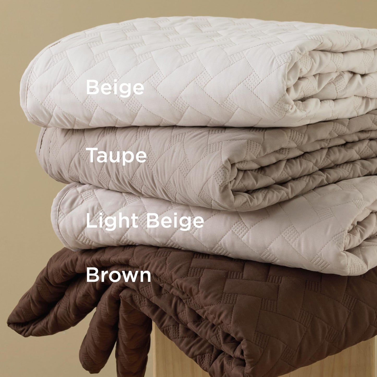 Bedsure California King Quilts - Lightweight Bedspreads Cal King Size with Basket Weave Pattern, Soft Quilt Bedding Set, Taupe Comforter Set Coverlet for All Seasons with 2 Pillow Shams (111" x 106")