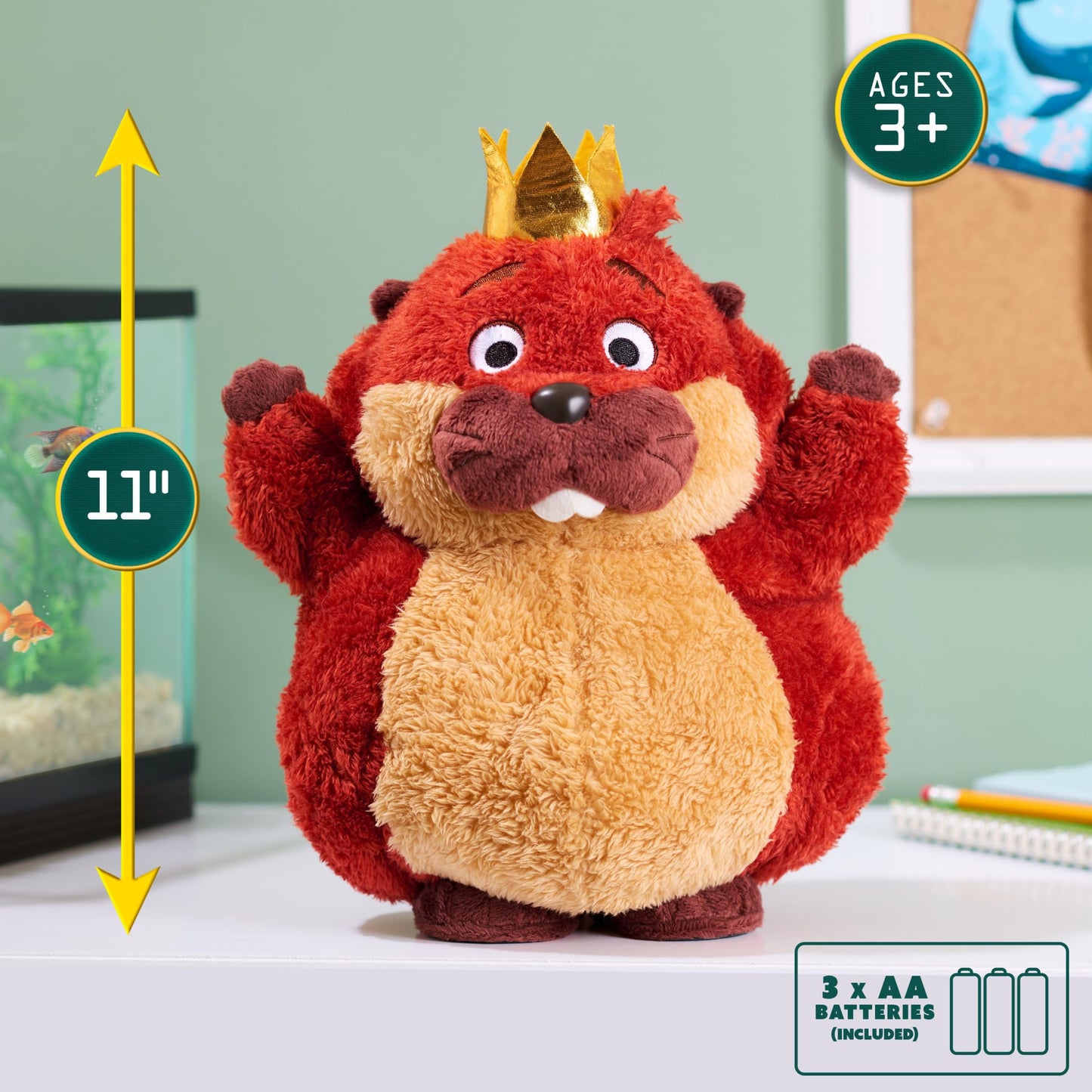 Hoppers Workin' Out King George Feat Plush, Kids Toys for Ages 3 Up, Gifts and Presents