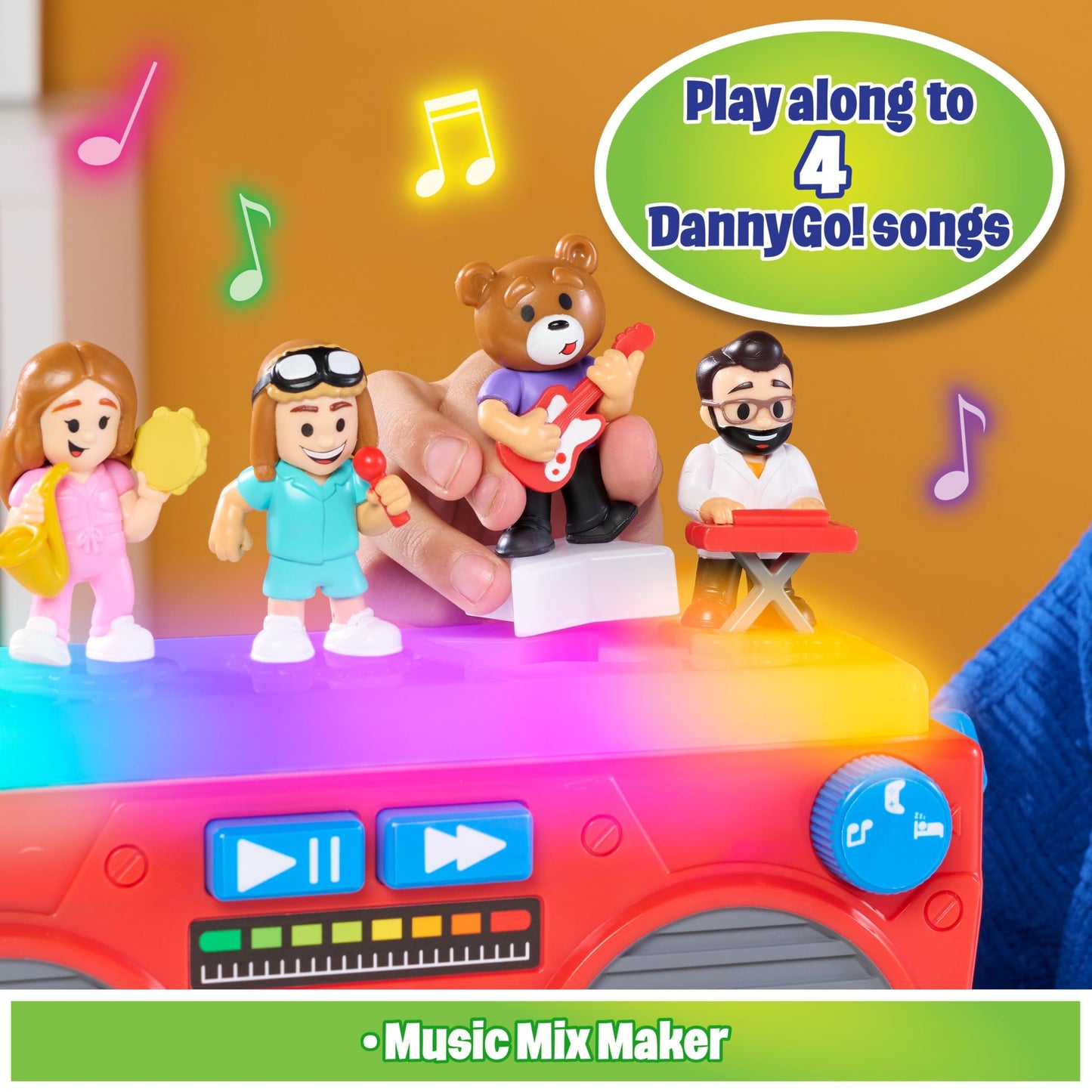 Danny Go! Music Mix-Up Boombox, Kids Toys for Ages 3 Up, Gifts and Presents
