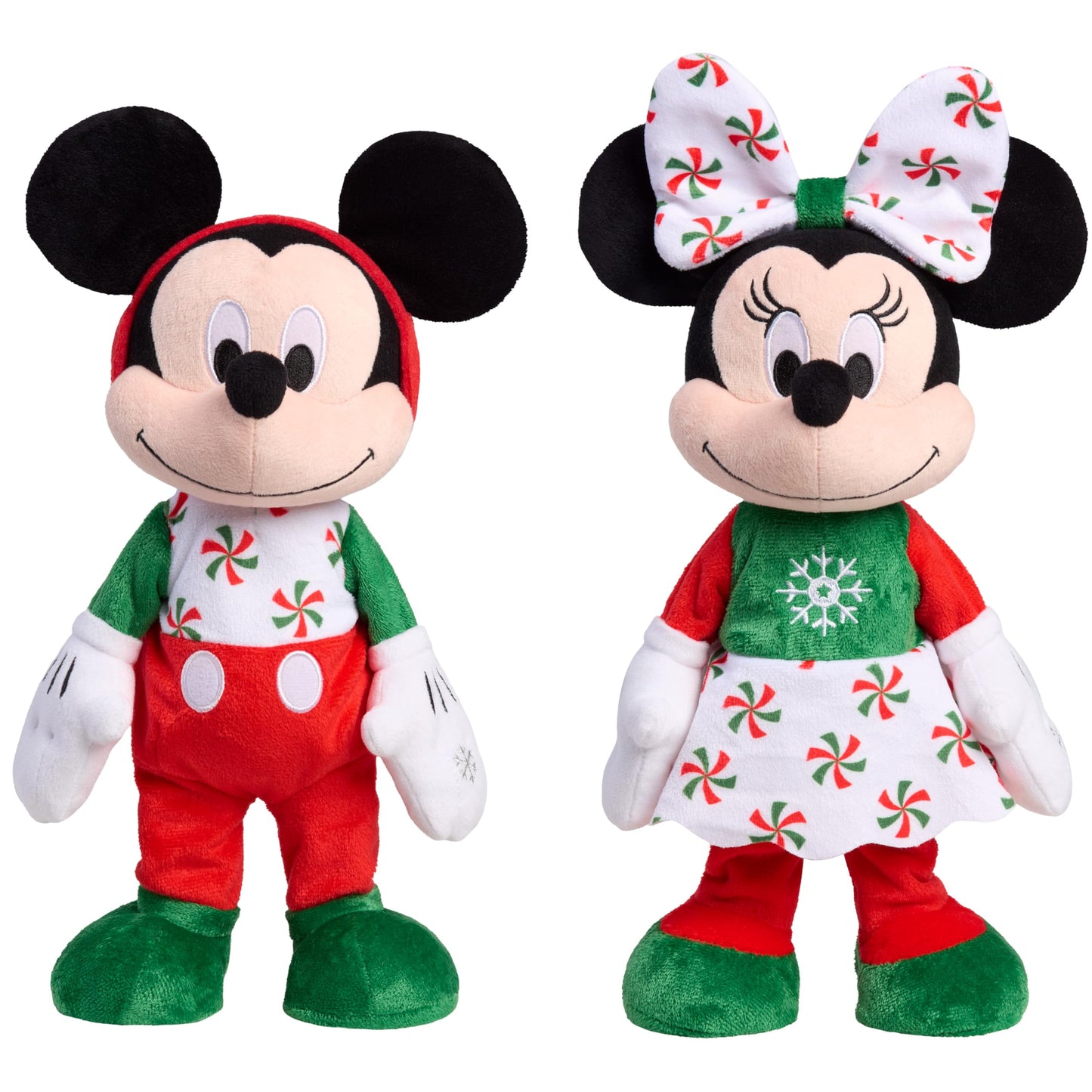 Disney Holiday Feature Plush - Mickey, Kids Toys for Ages 3 Up, Gifts and Presents