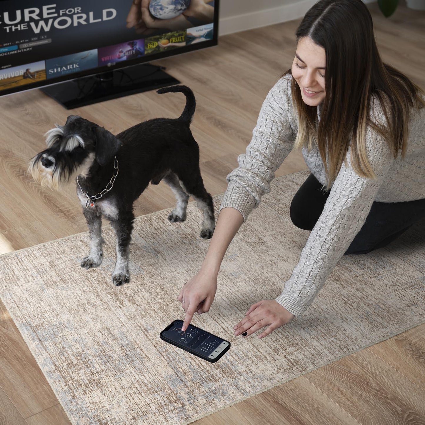 3x10 Hallway Washable Runner Rug - Non-Slip Kitchen Rugs with Rubber Backing Abstract Low-Pile Carpet Runners for Laundry Room Home Decor Bedroom Bathroom Entryway (Ivory Beige Distressed,3x10)