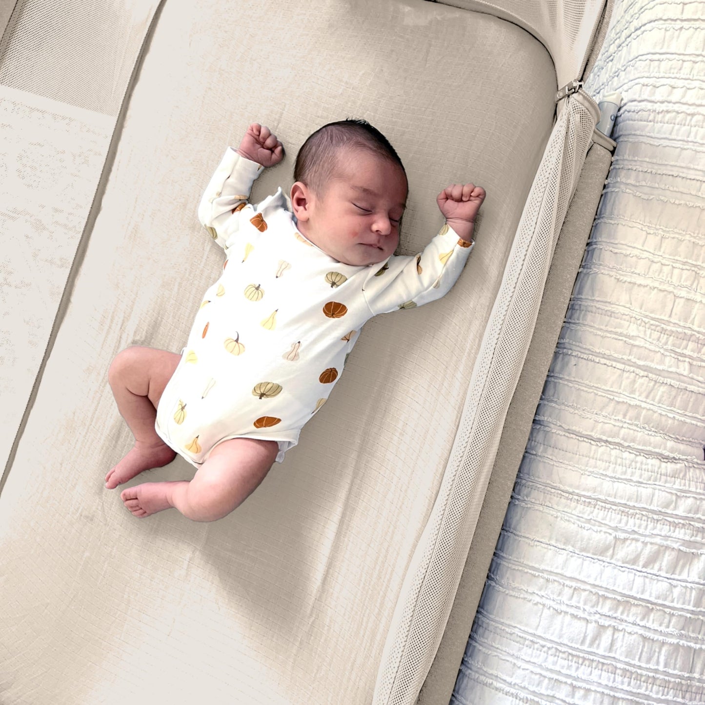 Newton Baby Fitted Sheets for Bassinet & Bedside Sleeper, Essential Bassinet (2-Pack) - Ultra-Breathable, Washable and Ultra-Soft, 100% Muslin, 19" x 35" - Sandstone