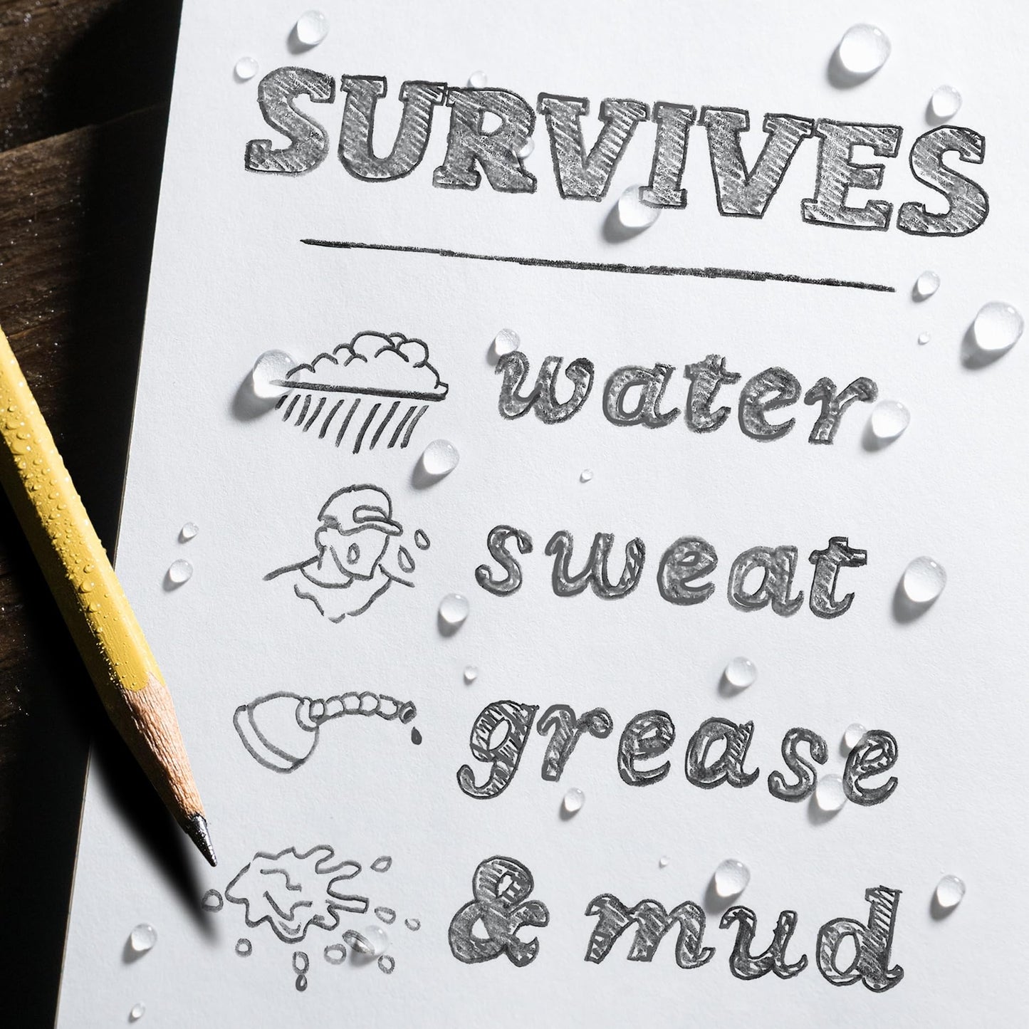 Rite in the Rain Weatherproof Hard Cover Notebook, 8.75" x 11.25", Yellow Cover, Universal Pattern (No. 370F-MX)