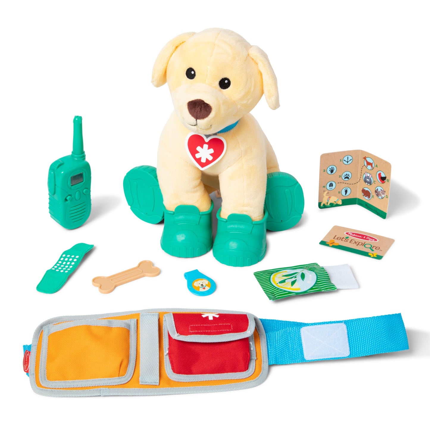 Melissa & Doug Let’s Explore™ Ranger Dog Plush with Search and Rescue GearSearch and Rescue Dog Stuffed Animal for Kids Ages 3+