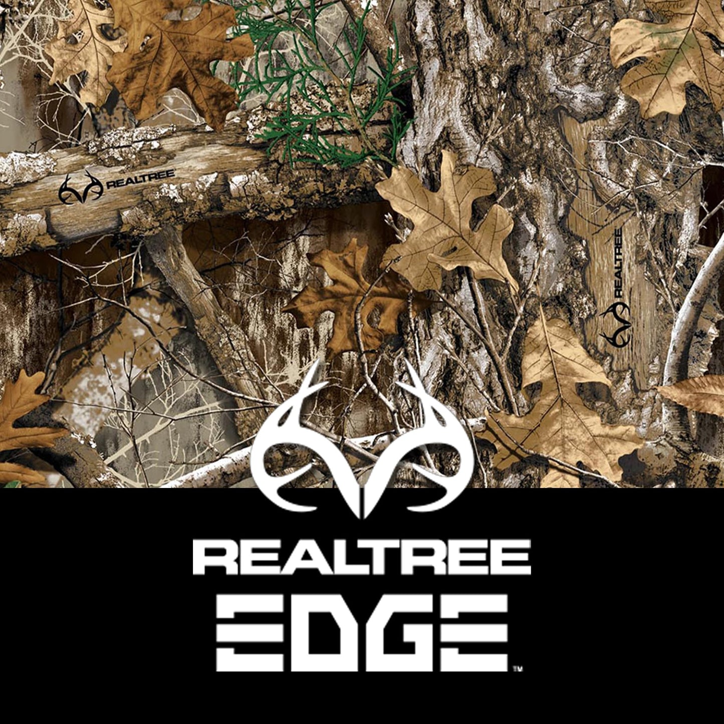 Northwest Realtree Full/Queen Size 1 Comforter and 2 Sham Set, All Seasons, Men and Women Soft Cabin Bedding, Edge Camo