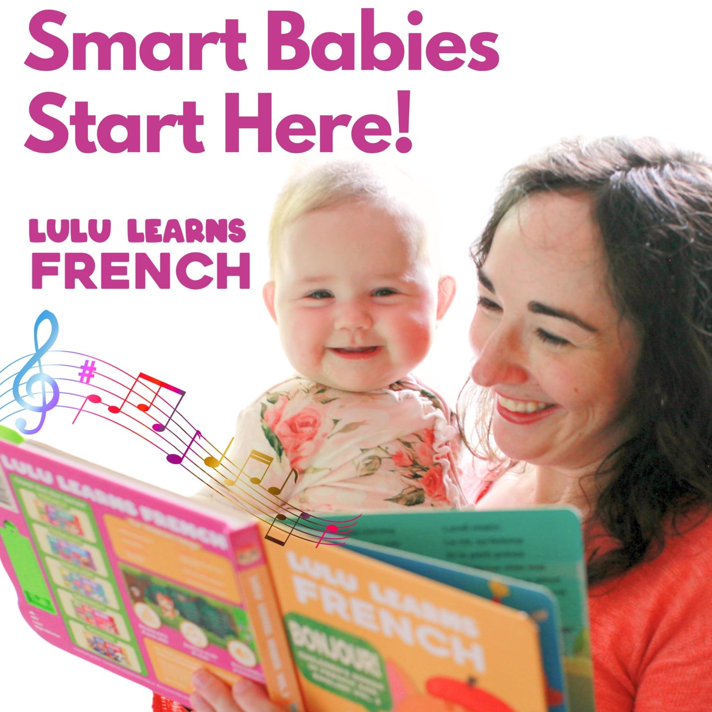 Lulu Learns French Vol. 2: Interactive Musical Baby Book – Bilingual French Learning Toy for Toddlers, Kids & Babies, Educational French Sound Book for Early Language Development