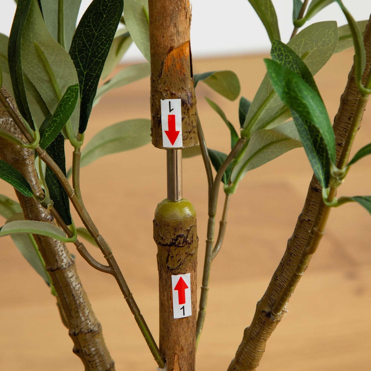 Nearly Natural Olive Tree - 3FT Tall Silk Faux Olive Tree for Home and Office Decor, Realistic Branches and Lifelike Fruits, Natural Wood Trunk, Potted