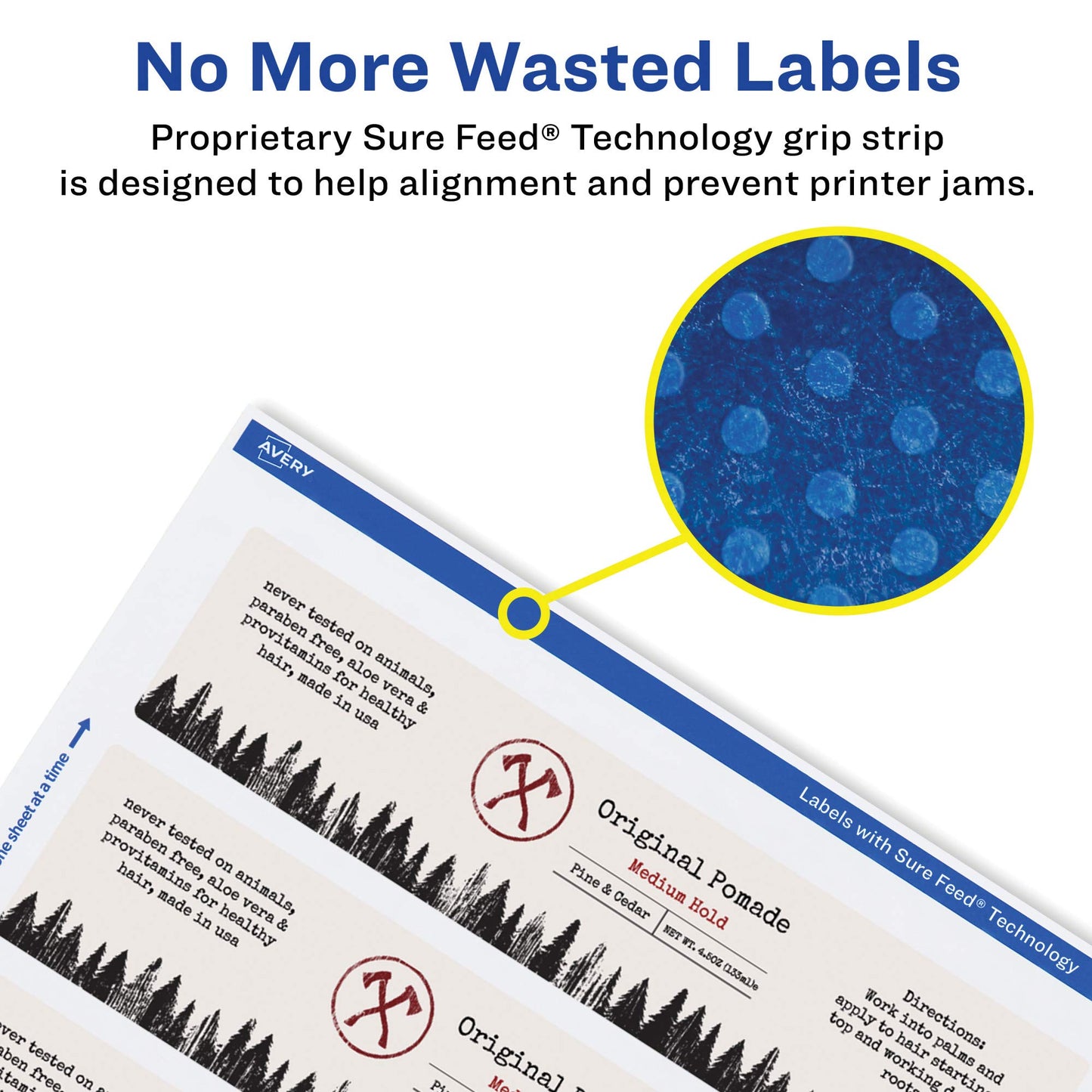 Avery Durable Waterproof Rectangle Labels with Sure Feed, 1.75" x 7.75", 500 Oil and Tear-Resistant Waterproof Labels, Print-to-The-Edge, Laser/Pigment-Based Inkjet Printable Labels