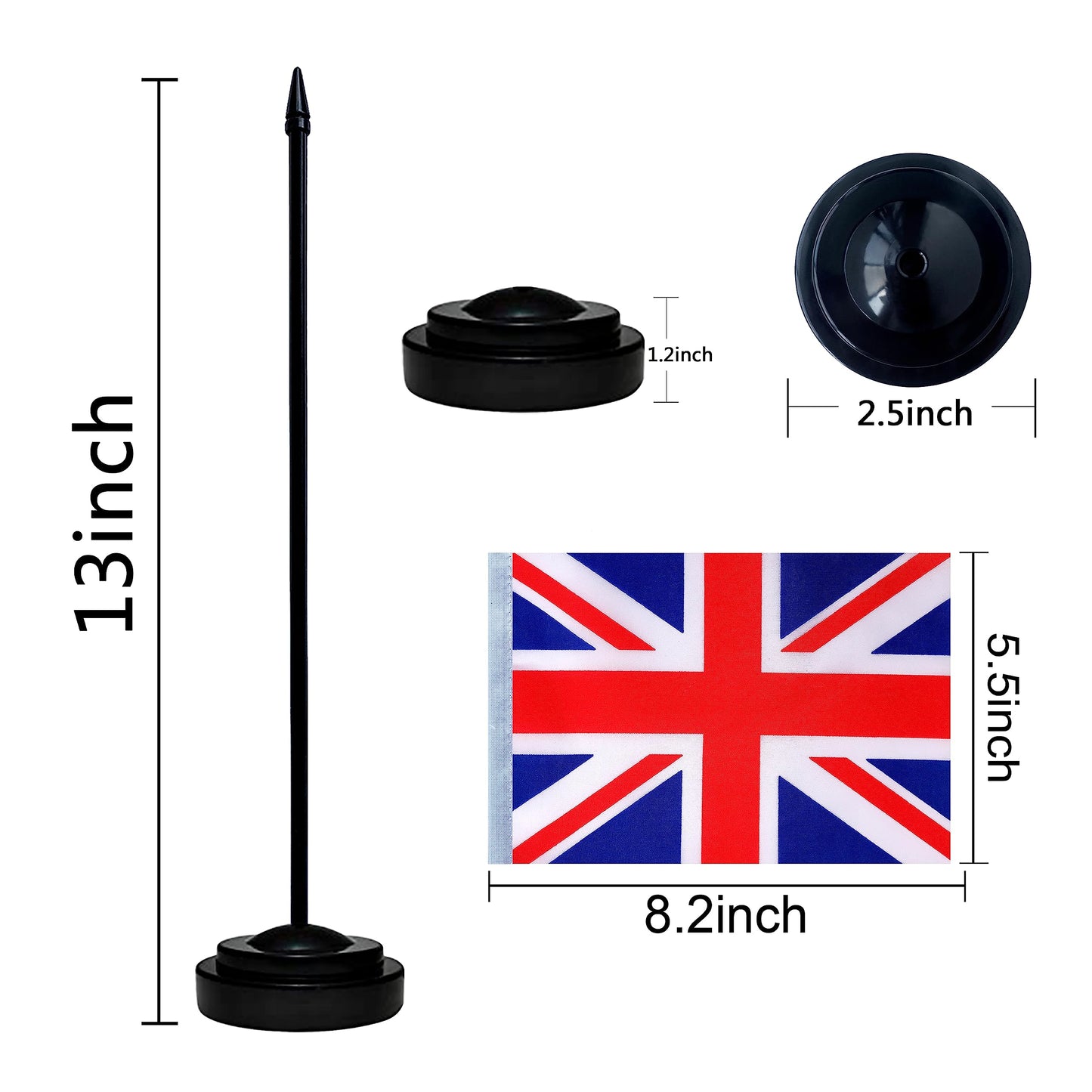 TSMD 50 Countries International World Desk Flags Set Small Mini Office Table Stick Flag with Stand Base,5x8 Inch