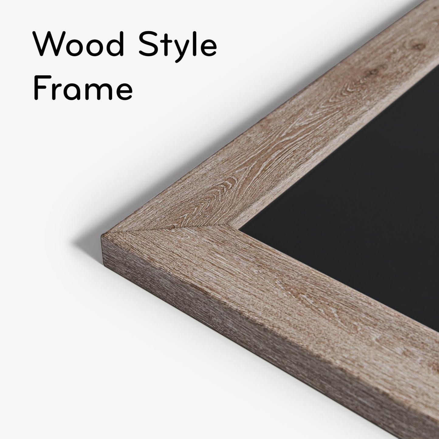 U Brands Magnetic Chalkboard, 24" x 36", Rustic Wood Frame, Premium Matte Surface