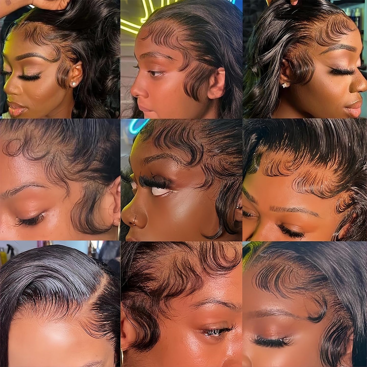 Smilulu Body Wave Lace Front Wigs Human Hair Pre Plucked 13x4 Hd Lace Front Wigs Human Hair 180% Density Body Wave Lace Frontal Wigs Glueless Human Hair Lace Front Wigs For Black Women 22Inch
