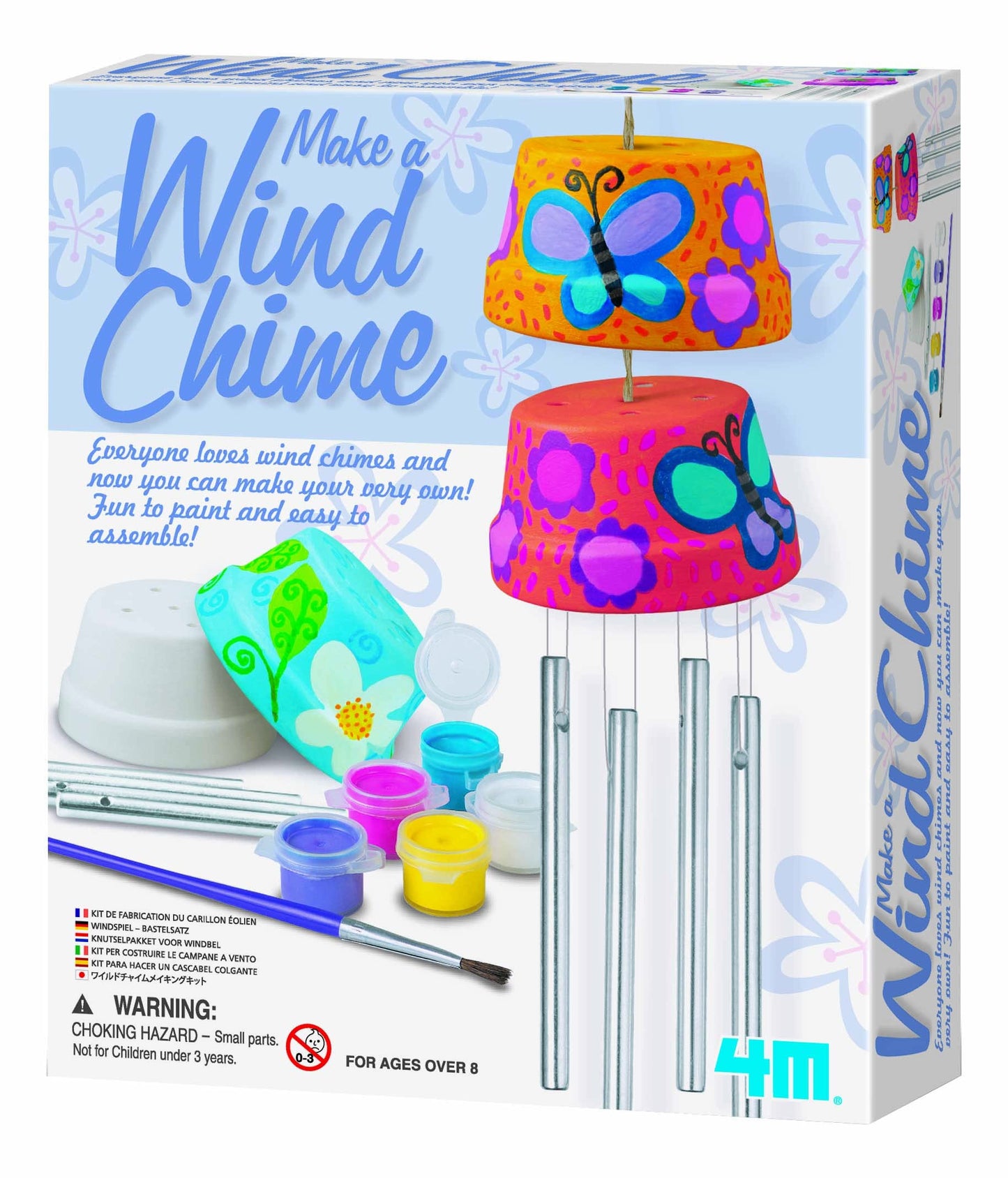4M Make A Wind Chime Kit - Arts & Crafts DIY Kit - Set of 6