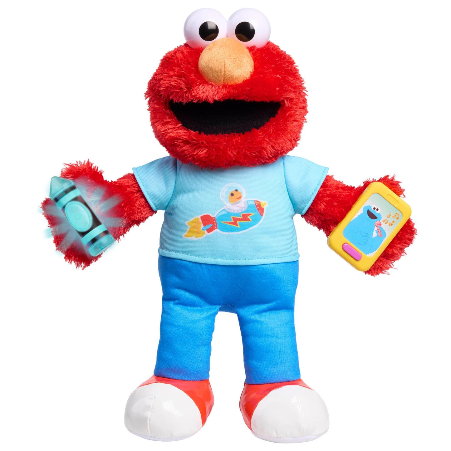 Sesame Street Learning Elmo Plush, Officially Licensed Kids Toys for Ages 18 Month, Gifts and Presents