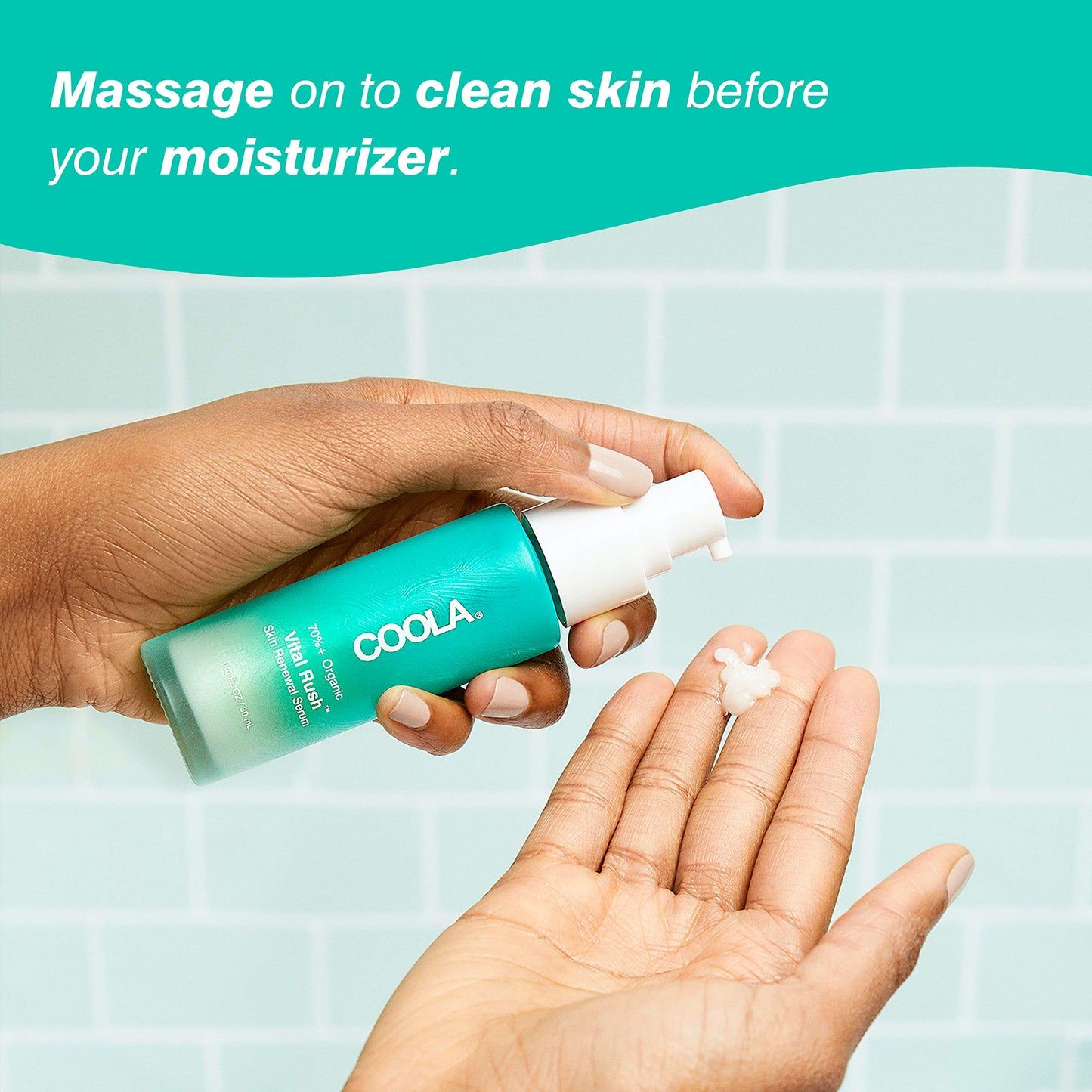 COOLA Organic Vital Rush Skin Renewal Serum, Dermatologist Tested Skin Barrier Protection with Vitamin C and Hyaluronic Acid, Vegan and Gluten Free, 1 Fl Oz