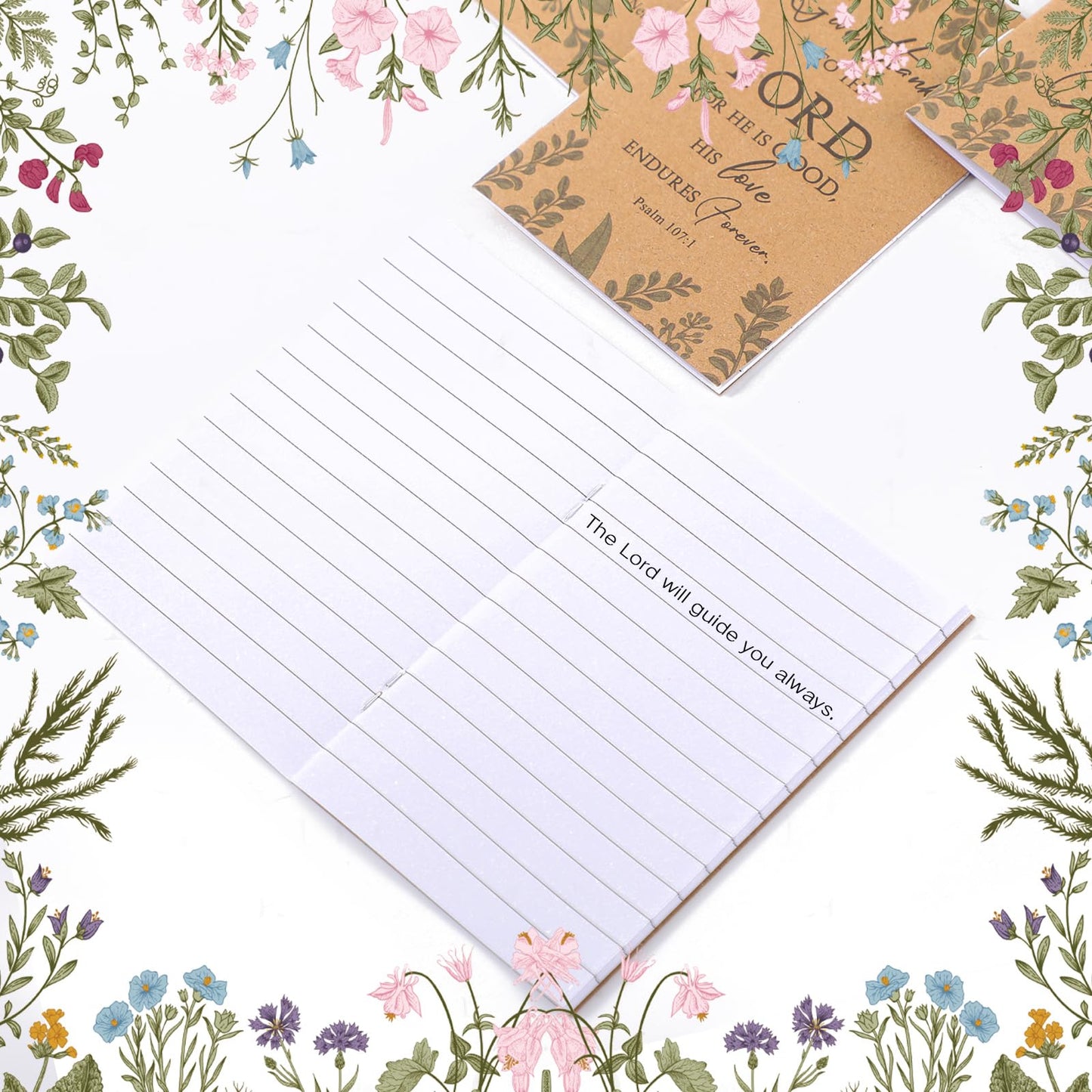 Ctosree 200 Pcs Bible Verse Prayer Journal Notebook for Women Christian Notepads Gifts Mini Inspirational Religious Note Pads for Father's Day Church Teacher Sunday School 3.15 x 5 Inch (Brown)