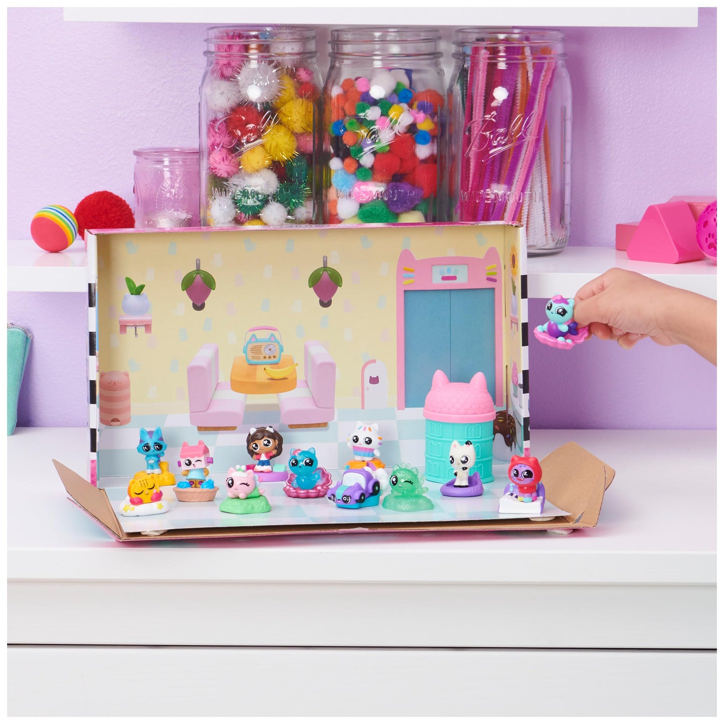 Gabby’s Dollhouse, Meow-Mazing Mini Figures 12-Pack (Amazon Exclusive), Kids Toys for Ages 3 and up