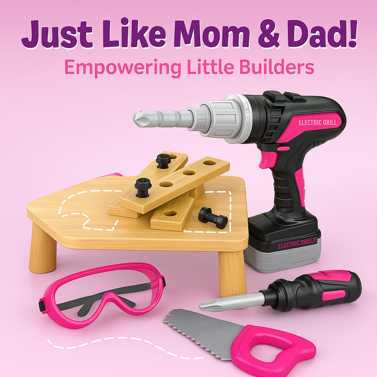 Kids Construction Tool Set Toy
