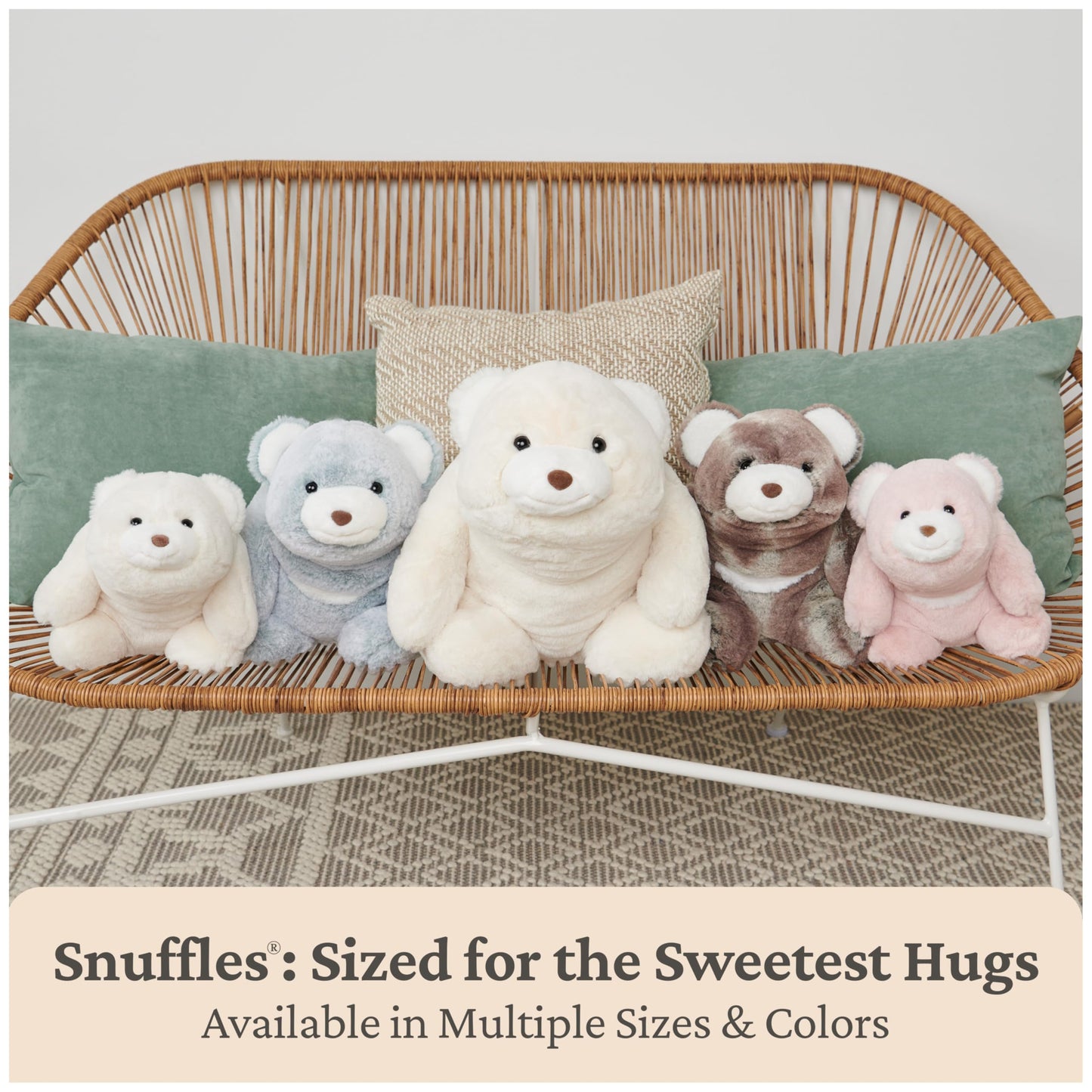 GUND Snuffles Teddy Bear Stuffed Animal Plush, Gray, 10"