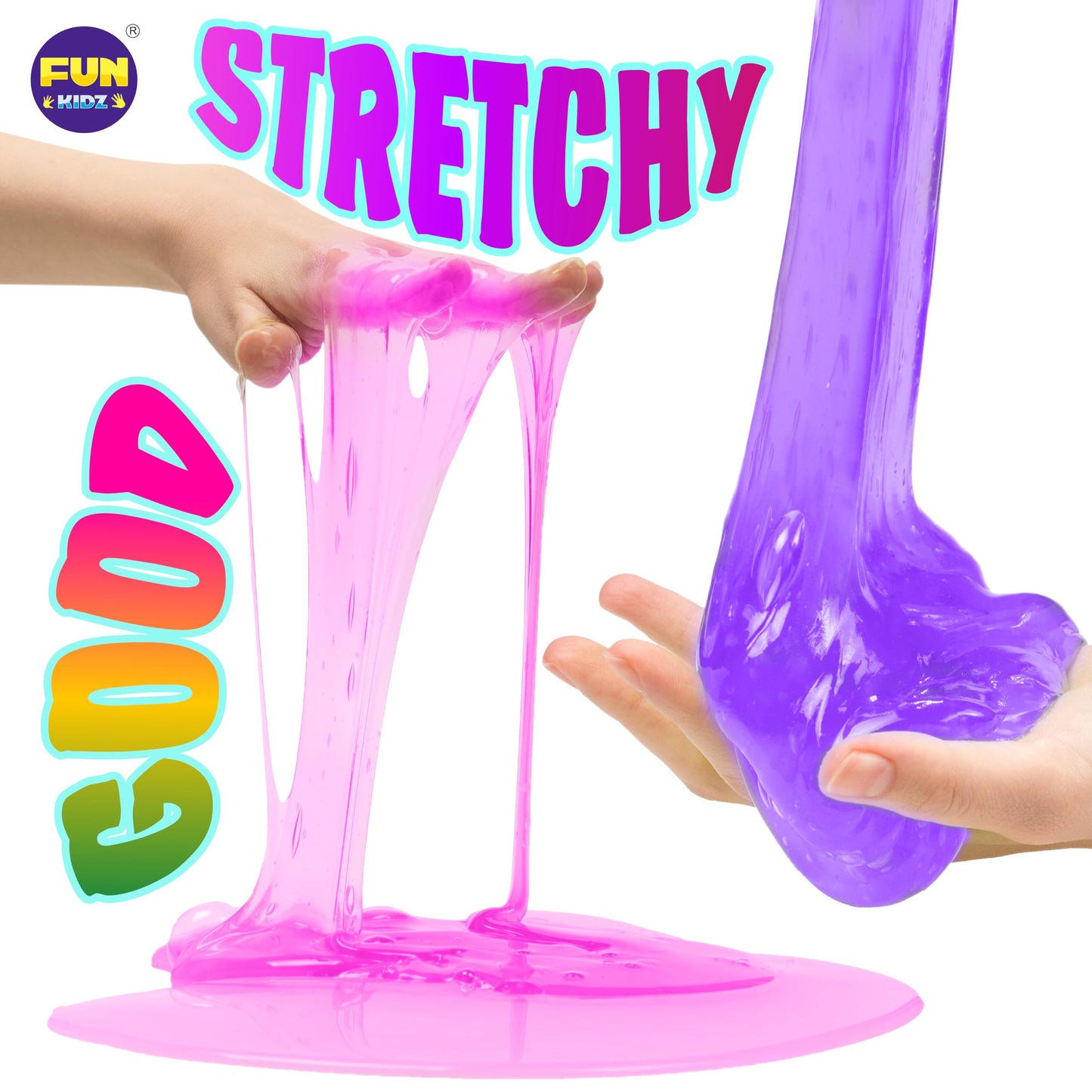 33 Cups Jumbo Slime Kit for Girls and Boys, FunKidz Premade Ultimate Slime Pack to DIY Big Soft Slime Making Kits Super Party Favors Gift Toys for Kids