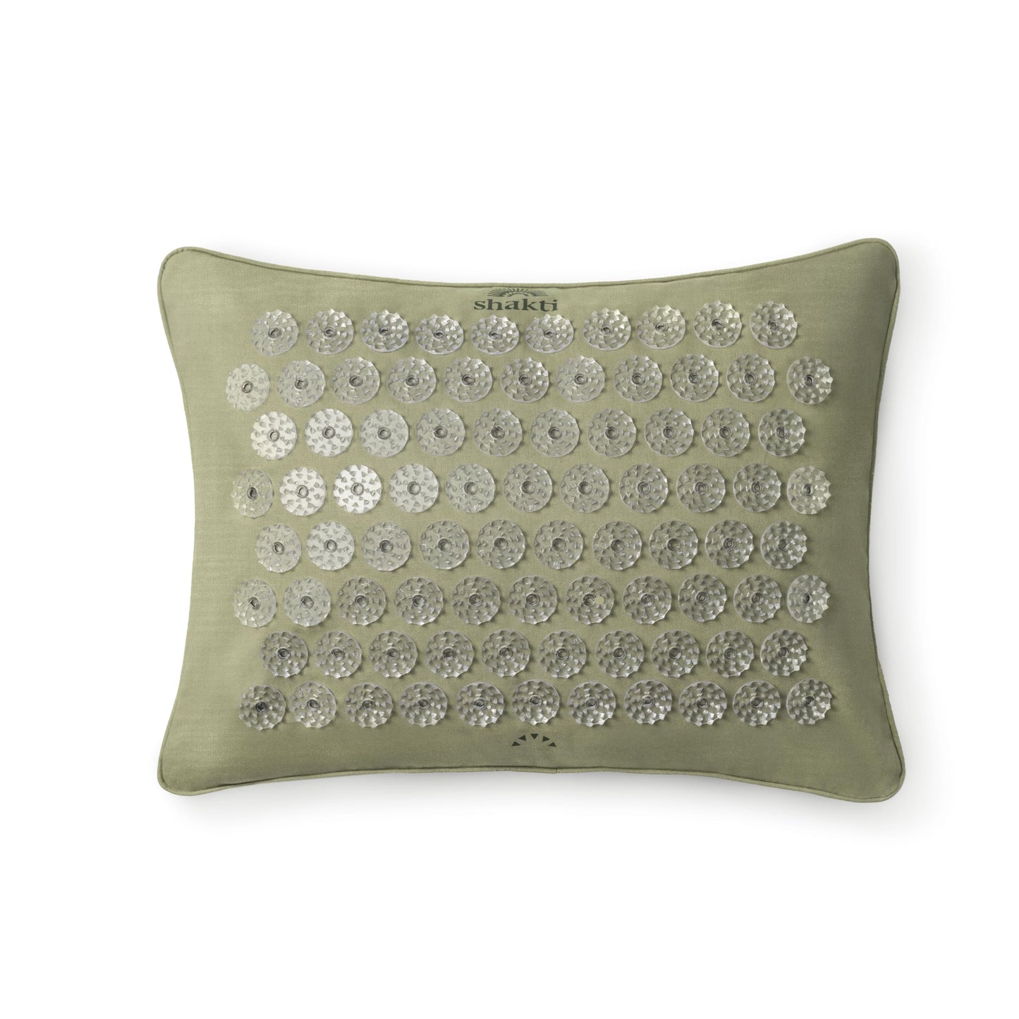 ShaktiMat Premium Acupressure Pillow, Level 1 Intensity in Tulsi, Massage Muscles, Aid Sleep & Unlock Inner Tension | Similar to Acupuncture | FSA/HSA Eligible | Organic Cotton Certified
