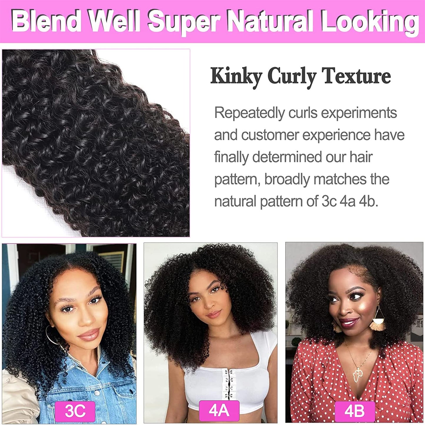 Rolisy Kinky Curly Clip In Hair Extensions Human Hair 20 Inch Curly Hair Extensions Clip In Human Hair for Black Women 3C 4A 4B Afro Kinky Curly Hair Clip Ins Soft Brazilian Remy Hair Thick Ends