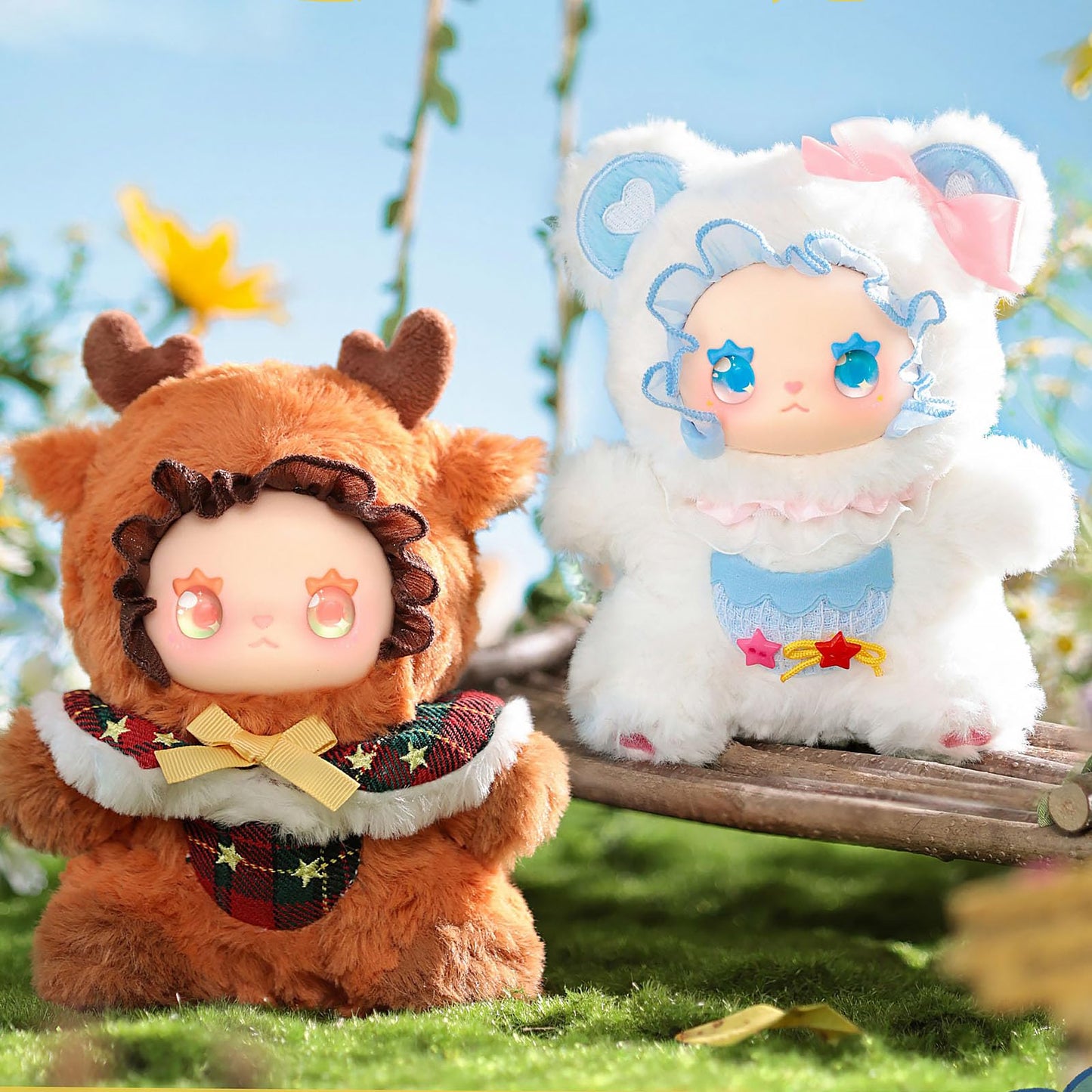 CALEMBOU Plush Doll Blind Box Figures, 6.7'' Cute Stuffed Animal Blind Plush, Kawaii 1 of 6 Possible Mystery Boxes Collectible Toys Cute Soft Plushies Birthday Gifts (Lovely Emma Pocket Zoo Series)