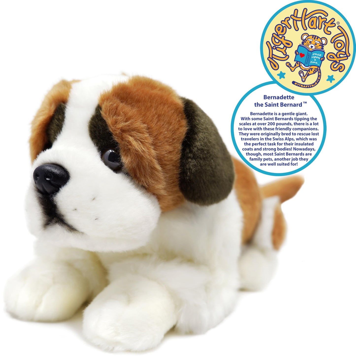 Bernadette The Saint Bernard - 15 Inch Stuffed Animal Plush - by TigerHart Toys