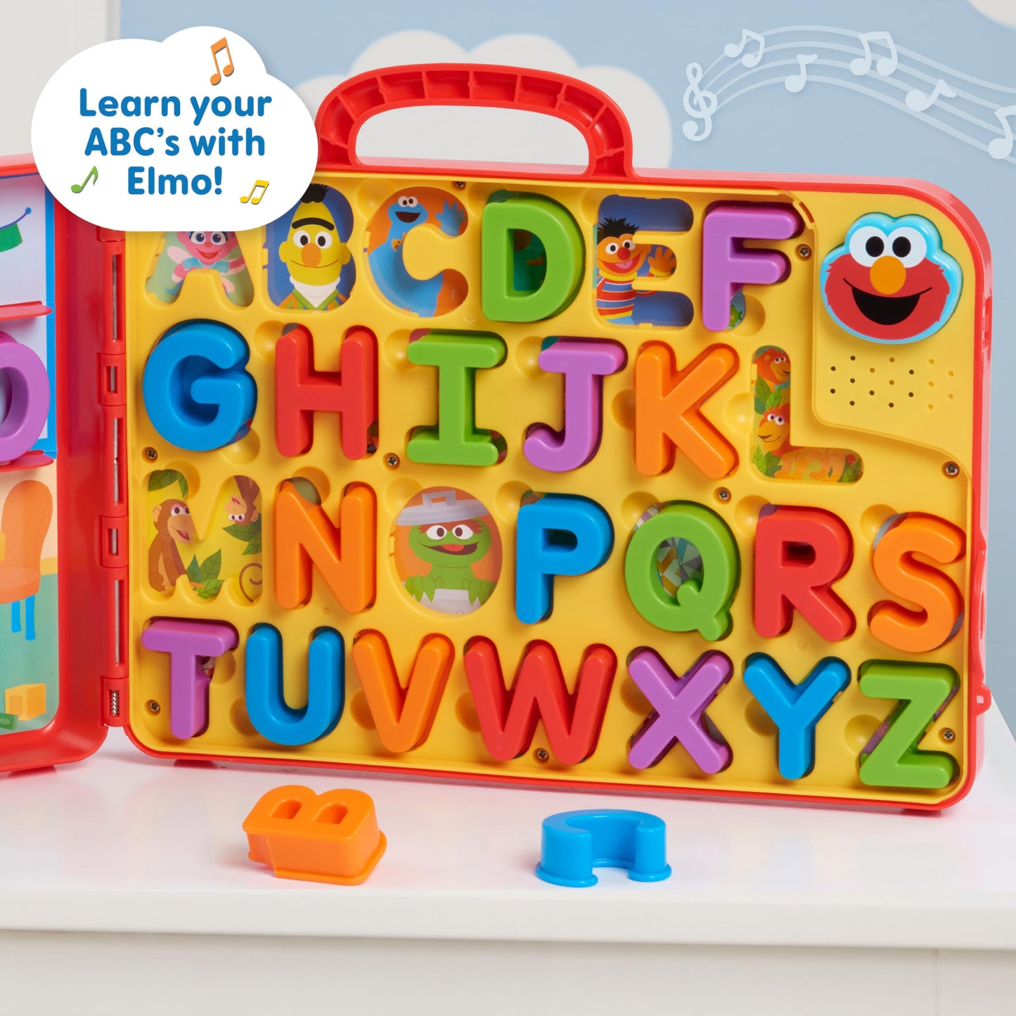 Sesame Street Elmo’s Learning Letters Bus Activity Board, Preschool Learning and Education, Officially Licensed Kids Toys for Ages 2 Up, Gifts and Presents