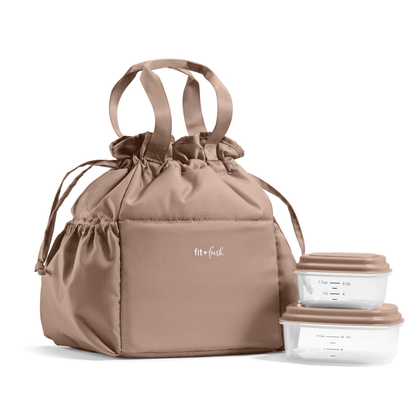 Fit & Fresh Cromwell Cinch Lunch Bag for Women | Insulated Lunch Box with Containers