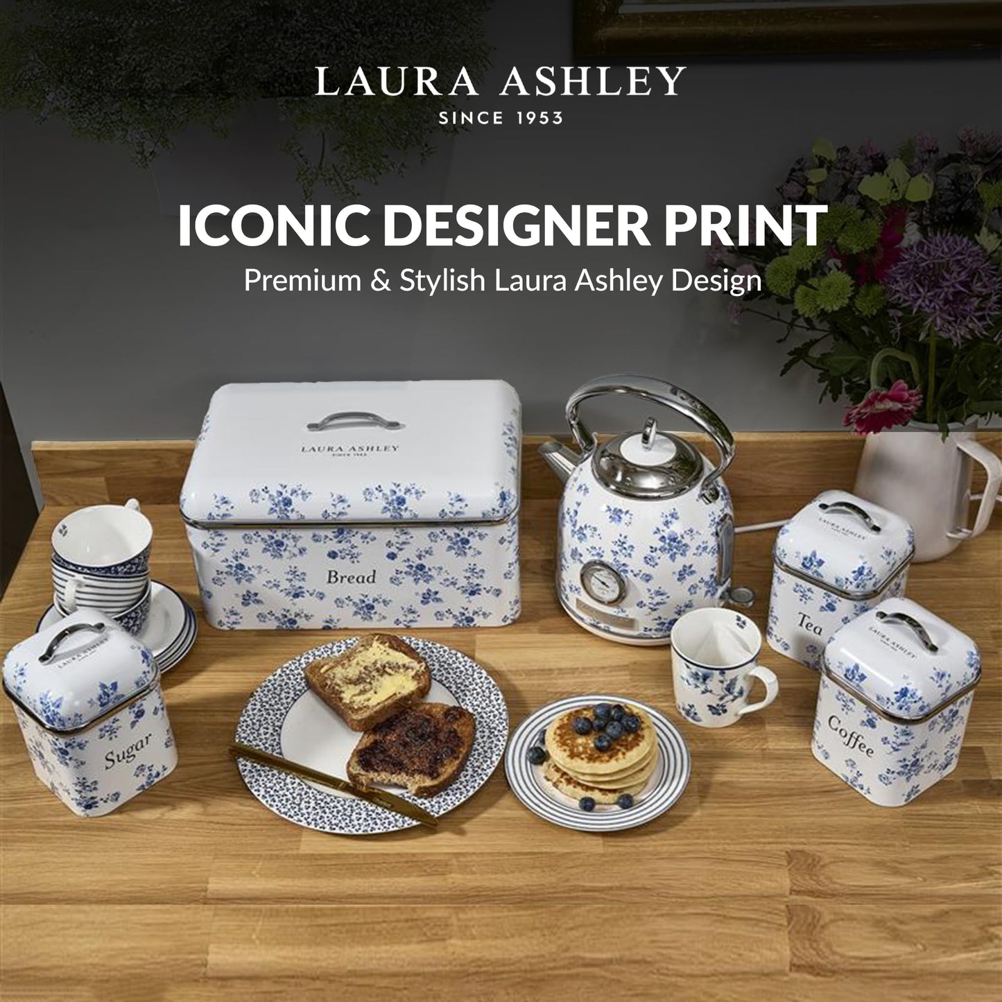 Laura Ashley VQ Bread Bin - China Rose