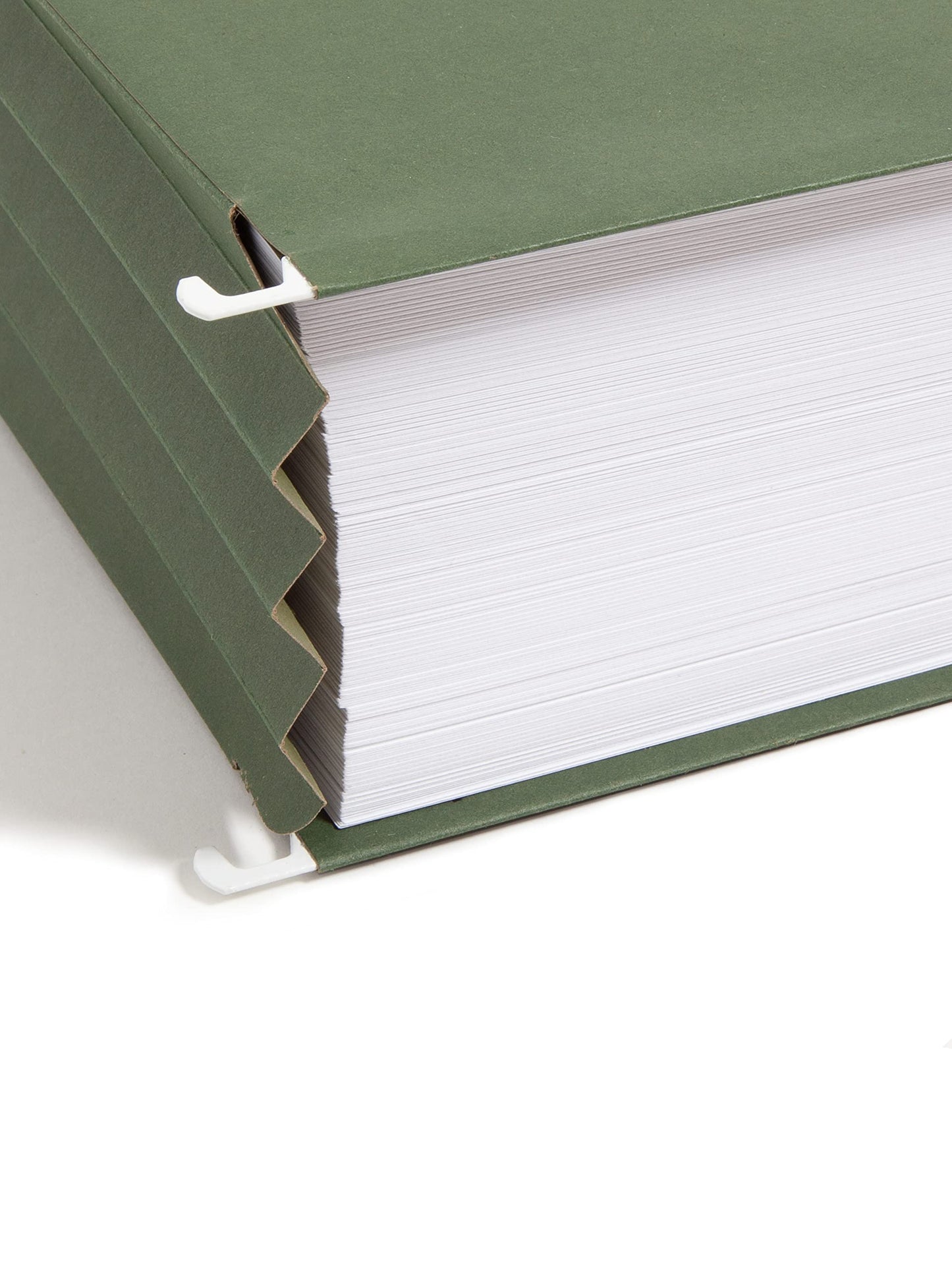 Smead Hanging File Pocket with Full-Height Gusset, 3-1/2" Expansion, Letter Size, Standard Green, 10 per Box (64220)