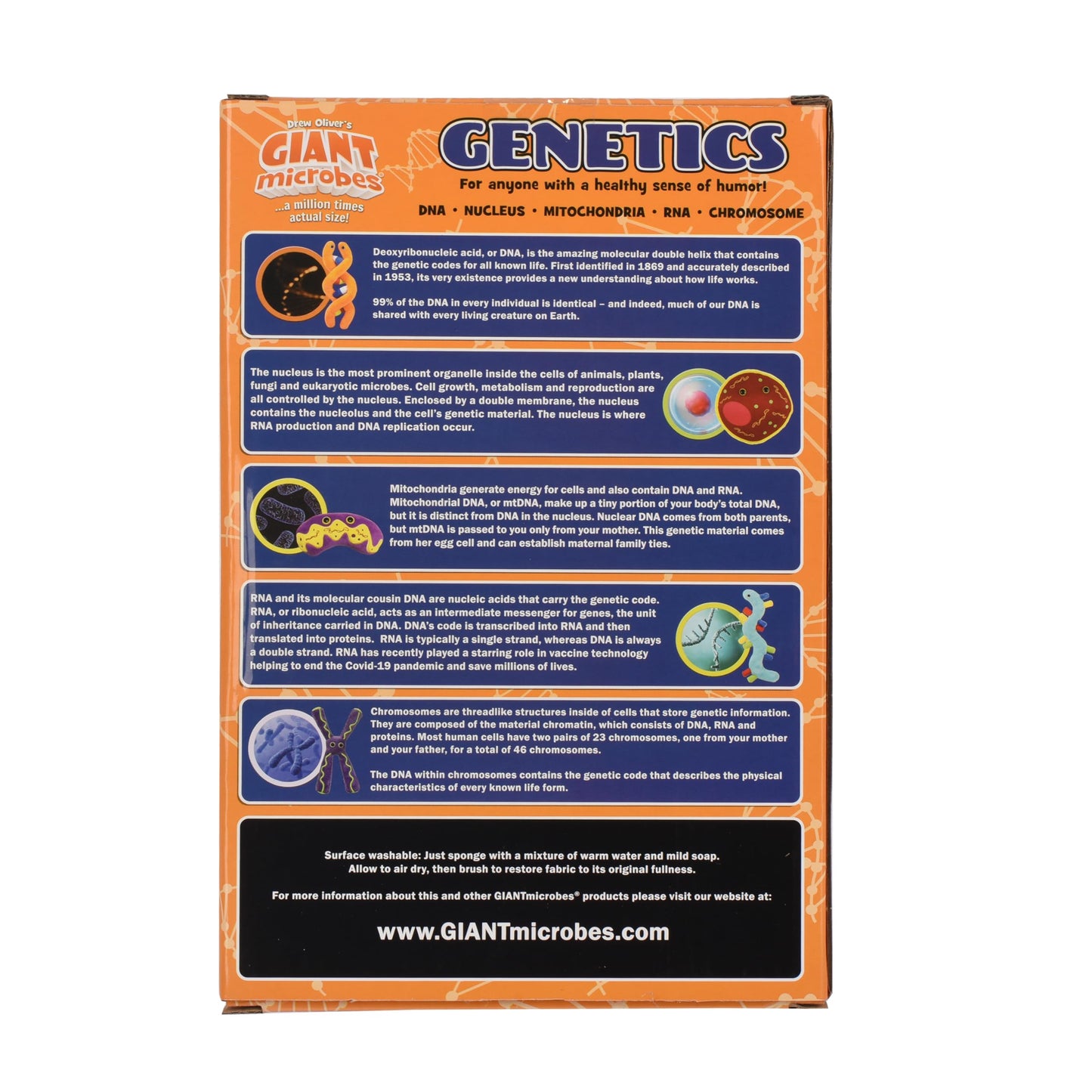 GIANTmicrobes Genetics Gift Box, DNA Gifts, Genetic Counselor & Genealogist Gifts, DNA Plush Keychain, Ancestry Gift