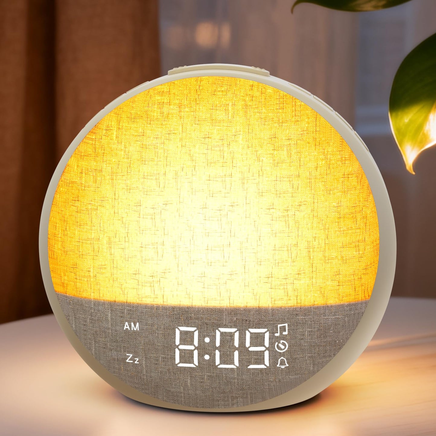 Sunrise Alarm Clock, White Noise Sound Machine with 30 Soothing Sounds, Dimmable Night Light, Natural Sunlight Lamp Gentle Wake Up Light for Bedrooms, Kids, Heavy Sleepers Adults, Baby, Ideal for Gift