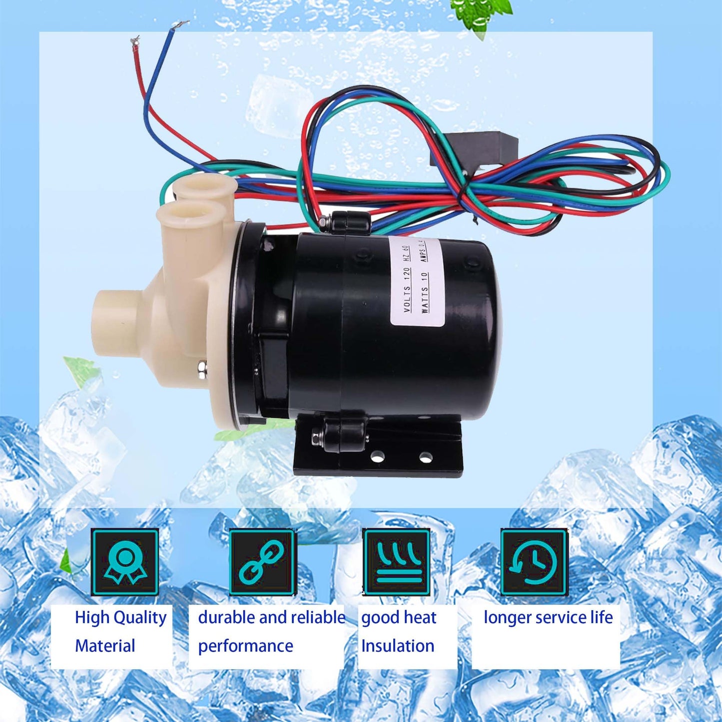 APTA92P10WD1 Pump Motor Assy comaptible with Hoshizaki PA0613,Fits Model KM-450 THRU KM-900 KML-600MAH URC-12F 120V 10W 0.4 Amp