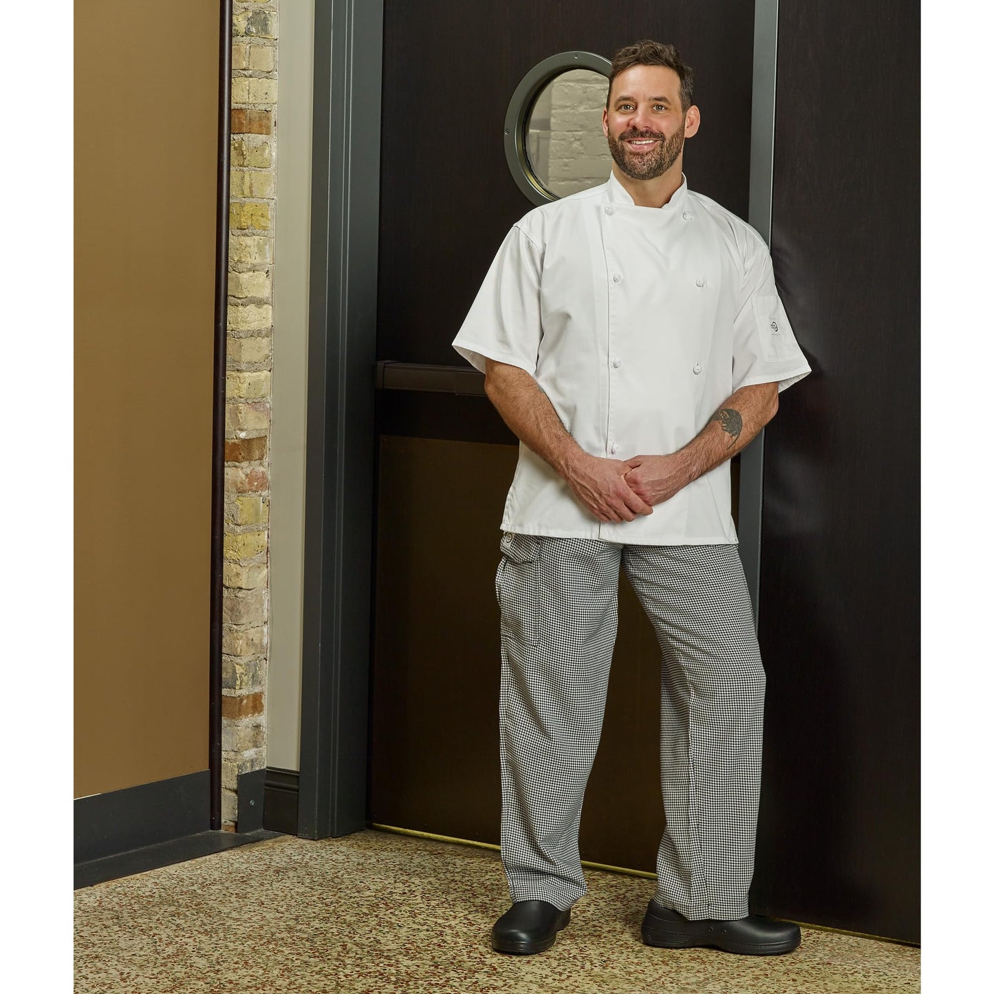 Mercer Culinary Unisex Adult Traditional Neck Chefs-jackets, White, Medium US