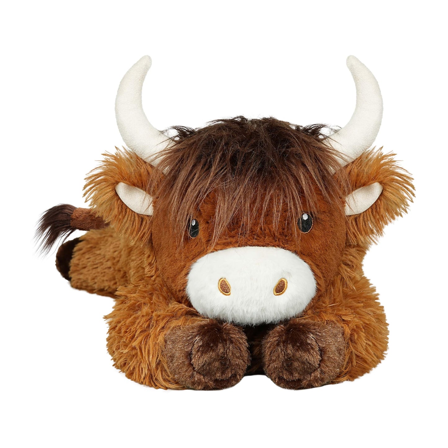 4 lbs Weighted Stuffed Animals, Cute Highland Cow Stuffed Animals-Weighted Cow Plush Toy Gifts for Kids,Adults,Boys and Girls (21inch)