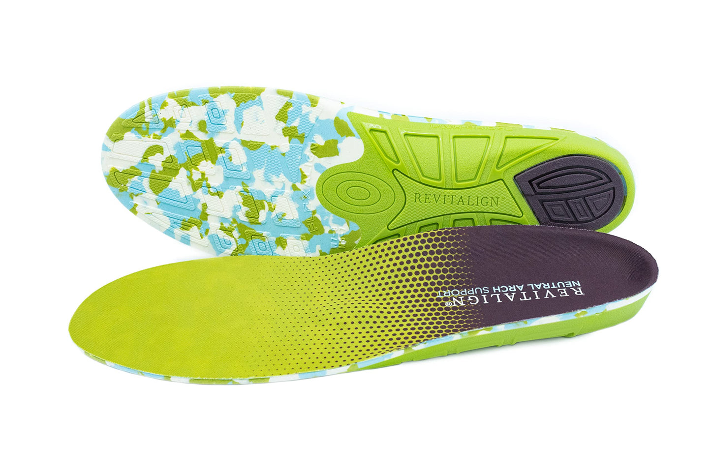 REVITALIGN Neutral Arch Support Insole, NEON, W 7-8.5 / M 6-7.5