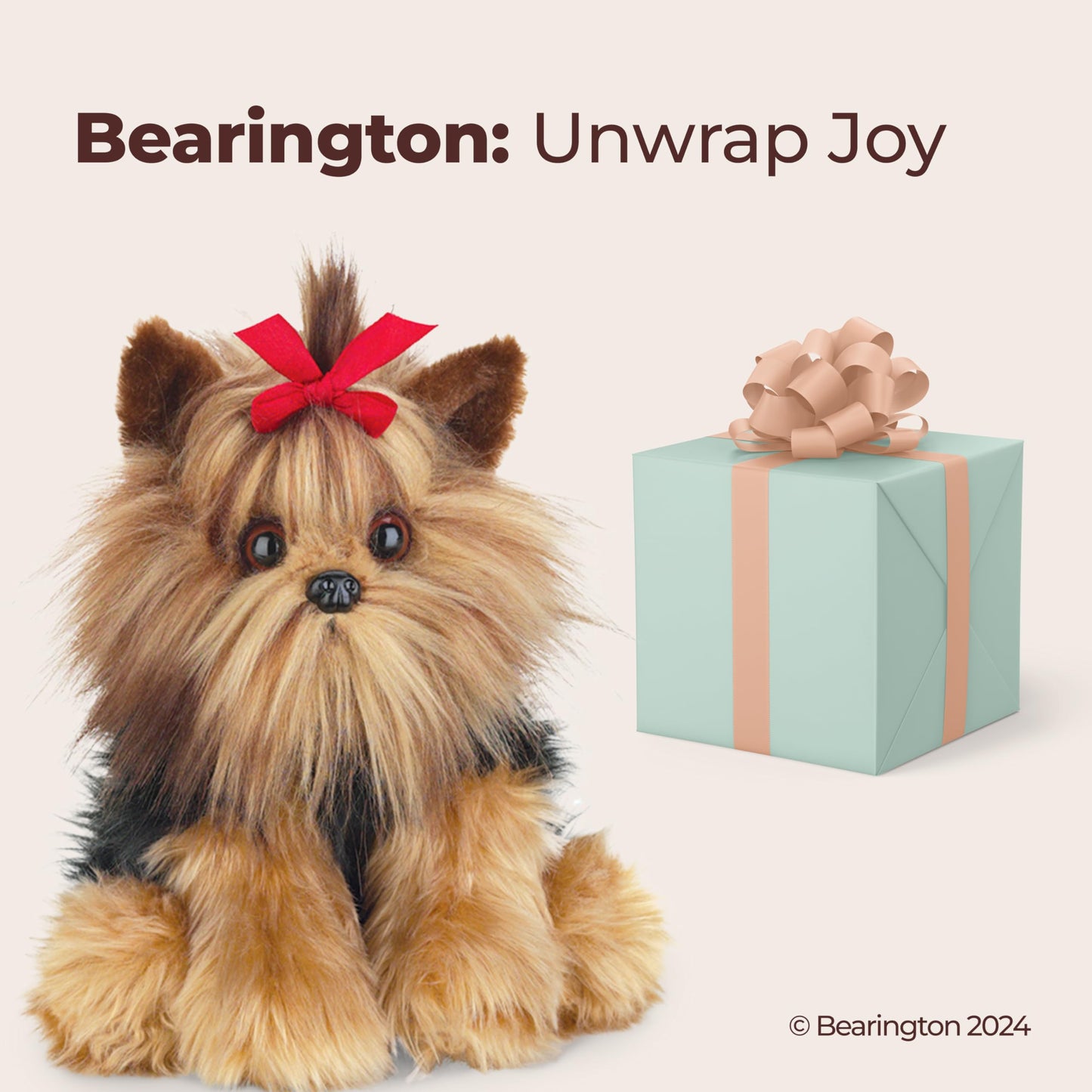 Bearington Chewie Yorkshire Terrier Plush Stuffed Animal Puppy Dog 13”