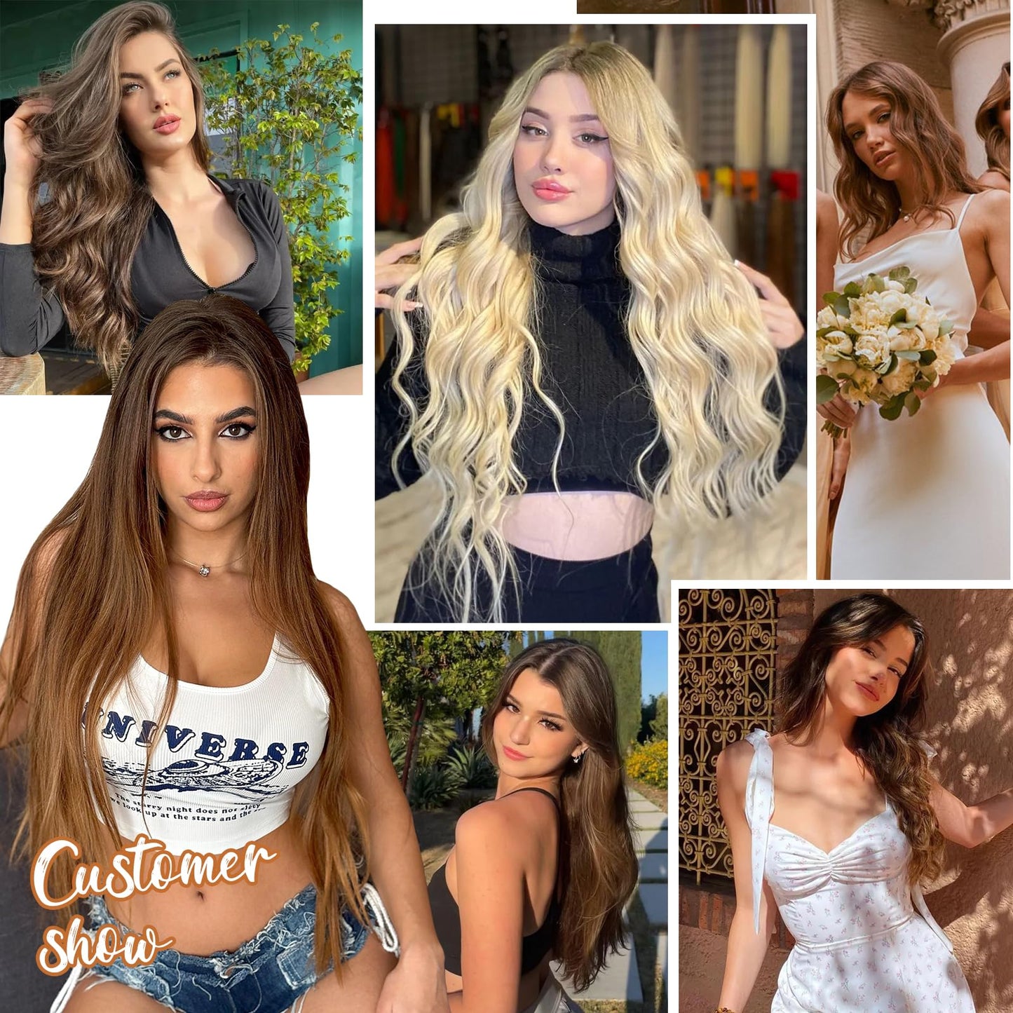 Sisily Clip in Hair Extensions Real Human Hair, 24 Inch Premium Human Hair Clip in Extensions Natural Black, Soft Straight Hair Extensions Real Human Hair Clip ins 7PCS Double Weft（24 Inch #1B）