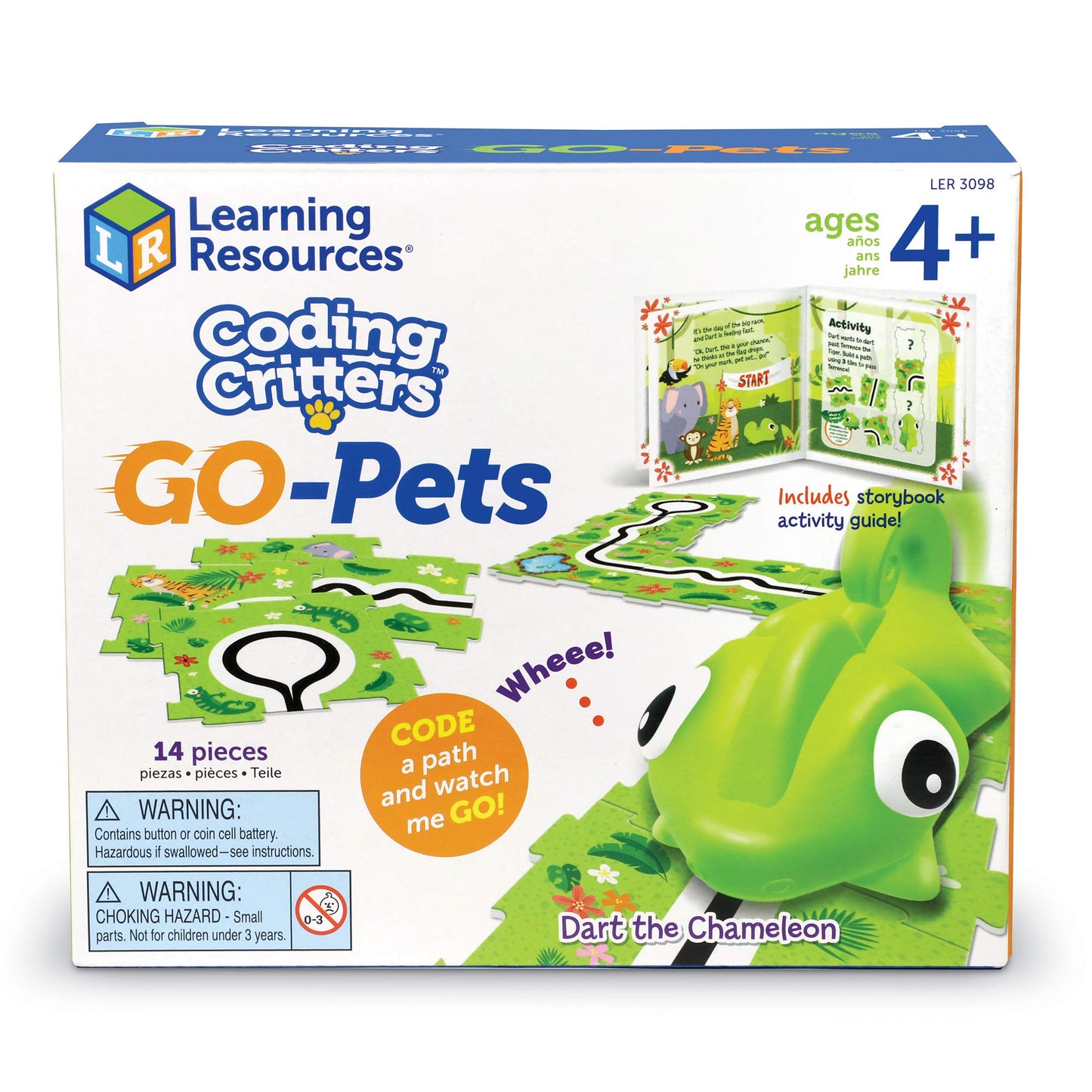 Learning Resources Coding Critters Go Pets Dart The Chameleon, Early Coding Toy, Ages 4+