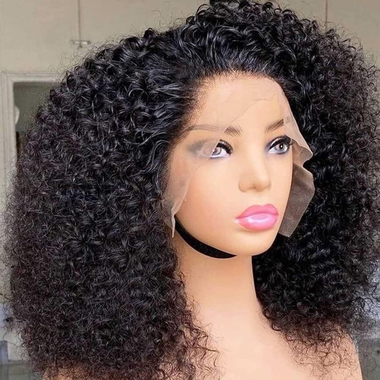 PRIMELACE Kinky Curly HD Lace Front Wigs Human Hair 18 inch Pre Plucked 13x4 Lace Frontal Human Hair Kinky Curly Wig with Baby Hair Kinkycurly Wig Human Hair 180 Density