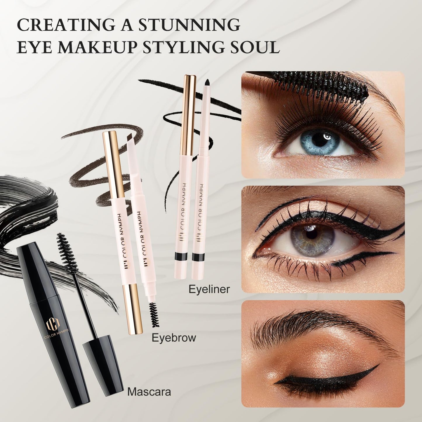 Color Nymph Professional Makeup Kits For Girls, Teenage Girls Makeup Kit with Storage Case Make Up Kit For Women Cosmetics Full Kit, Individual Packing Eyeshadow Blush Lipstick Mascara etc -Gold