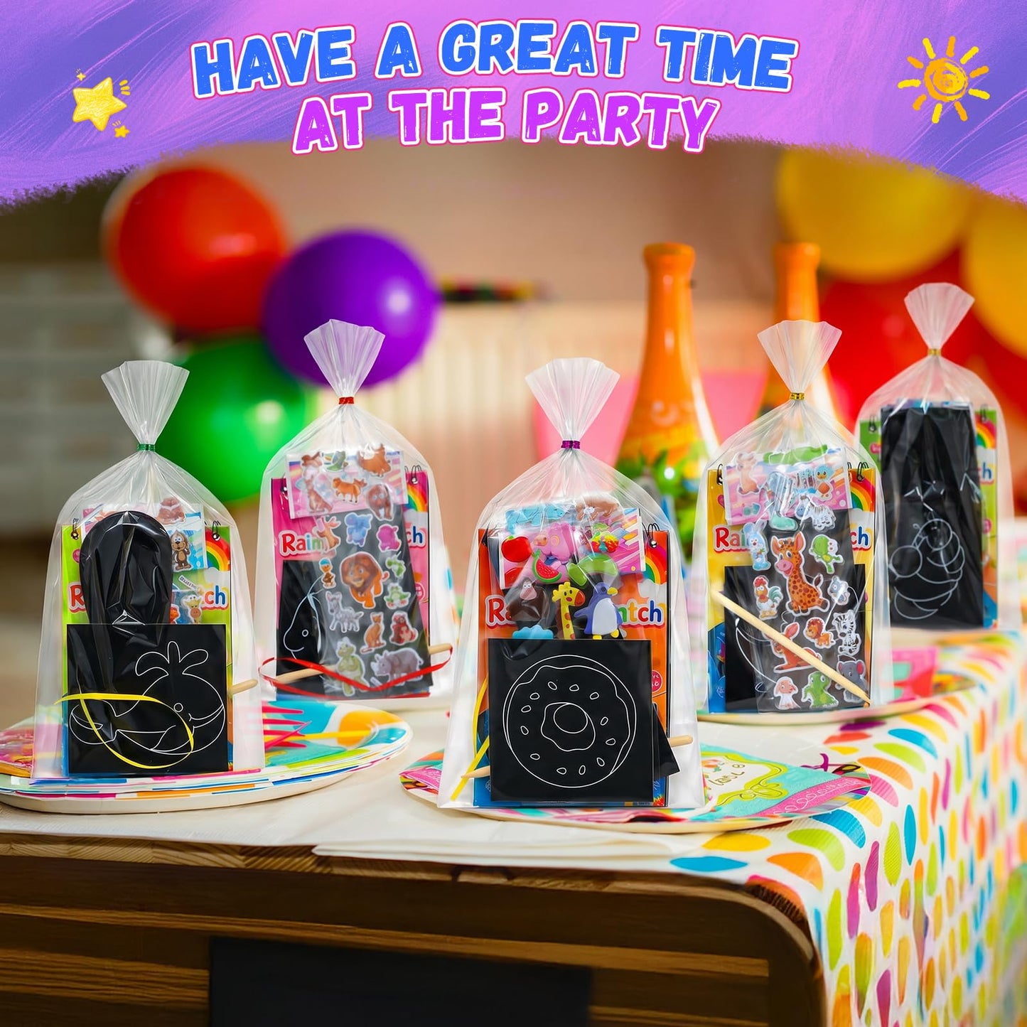 Party Favors for Kids, 24 Pack Scratch Art Rainbow Notebooks, Funtopia Loot Bag Fillers Goodie Bag Stocking Stuffers for Kids 4-8 8-12, Classroom Prizes for Students from Teacher