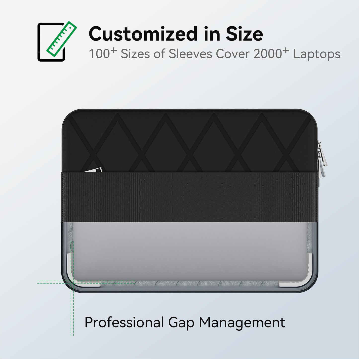 Smatree 13.8 inch Laptop Sleeve for Microsoft Surface Laptop2024/Surface Laptop for Business Copilot+PC, Case with Accessory Pocket, YKK Zipper (E437)