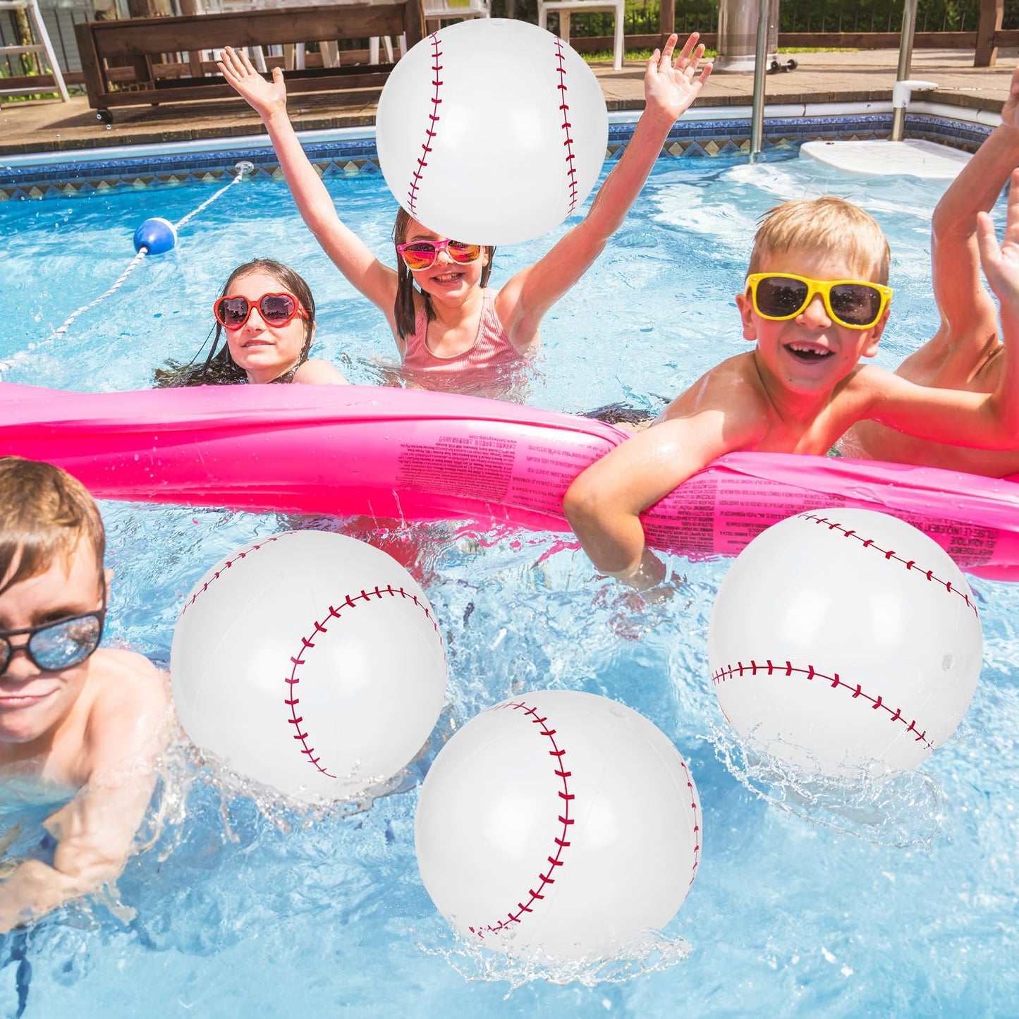 Mototo 30 PCS Beach Balls (Baseball)